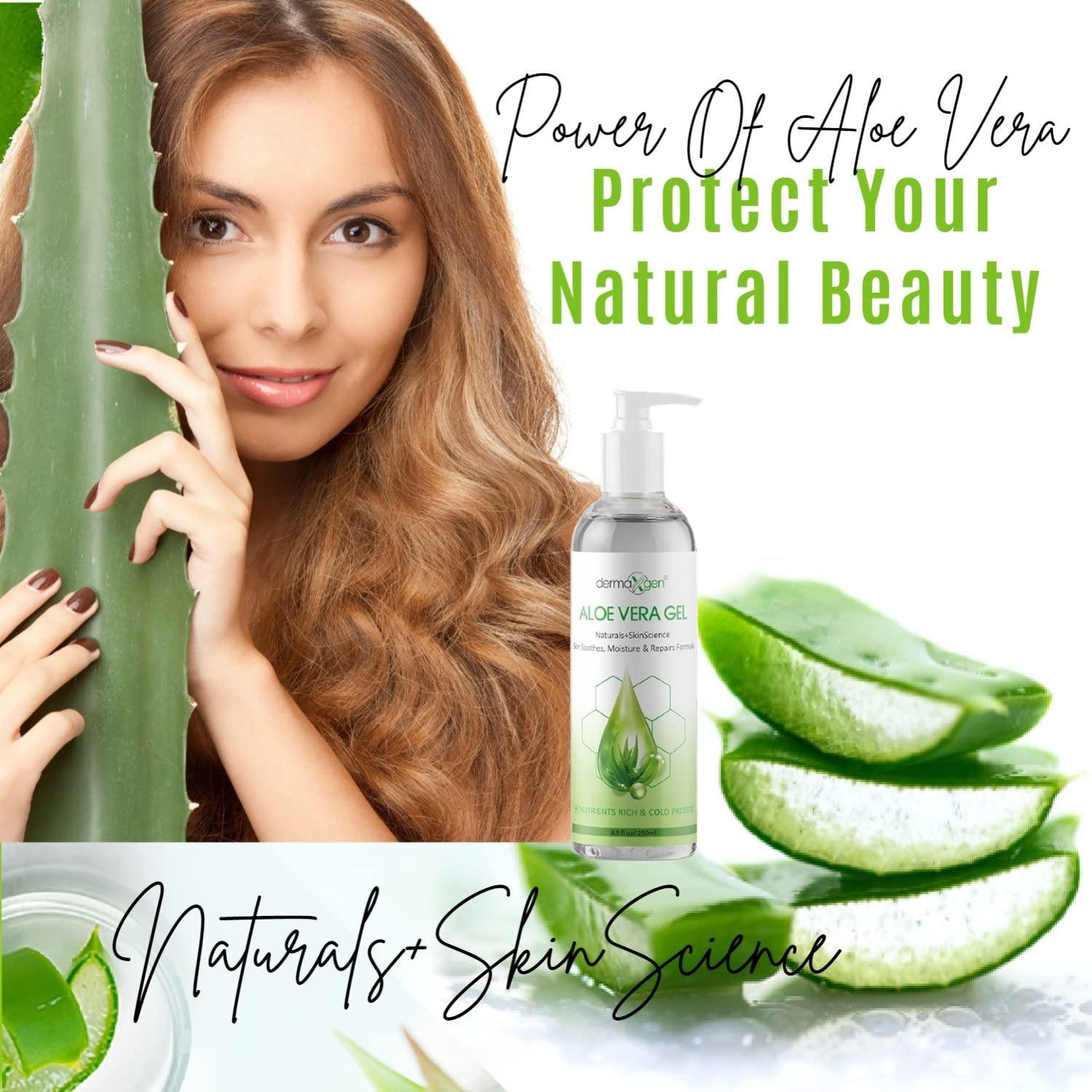 Gel de Aloe Vera Dermaxgen 250 ml - Hidrata y Repara Piel