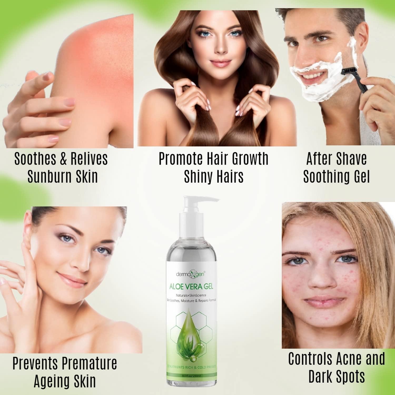 Gel de Aloe Vera Dermaxgen 250 ml - Hidrata y Repara Piel