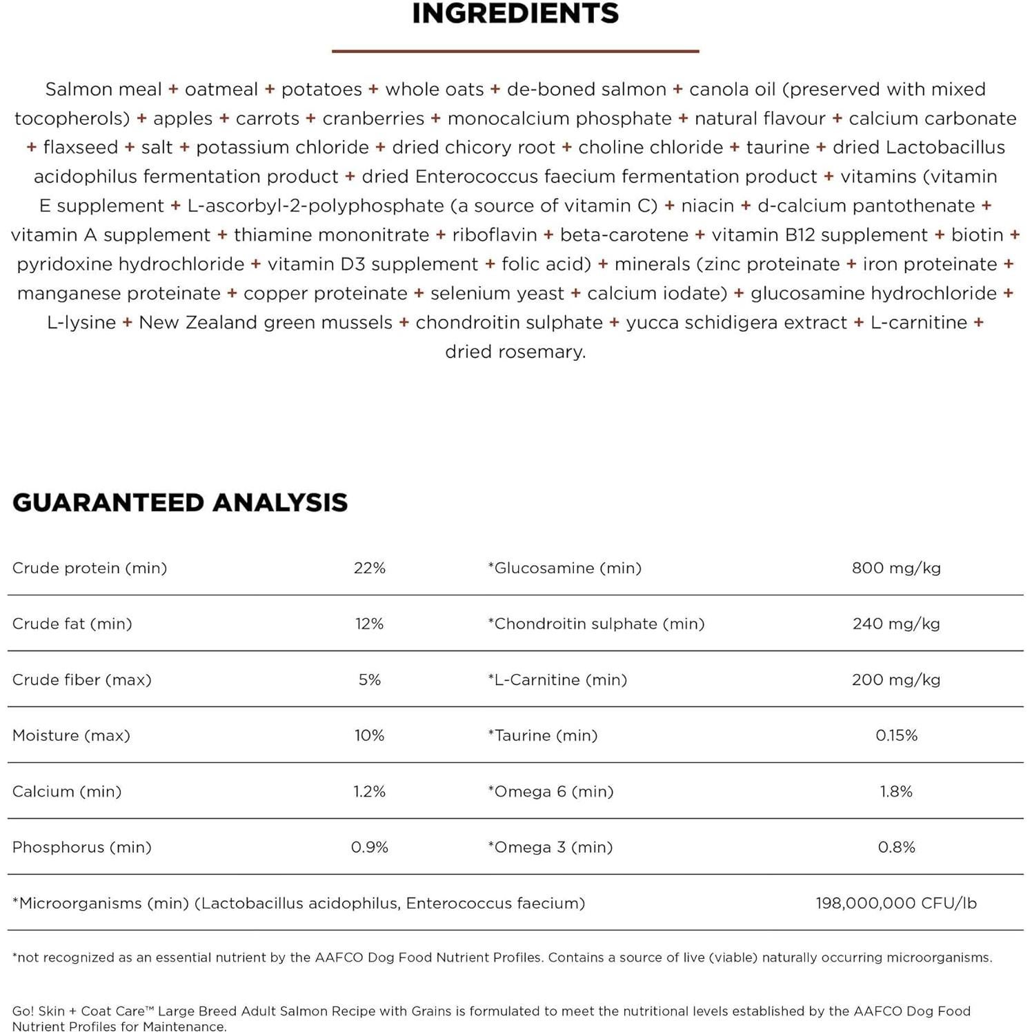 Comida Seca para Perros Go! Soluciones Salmón 5.44 kg