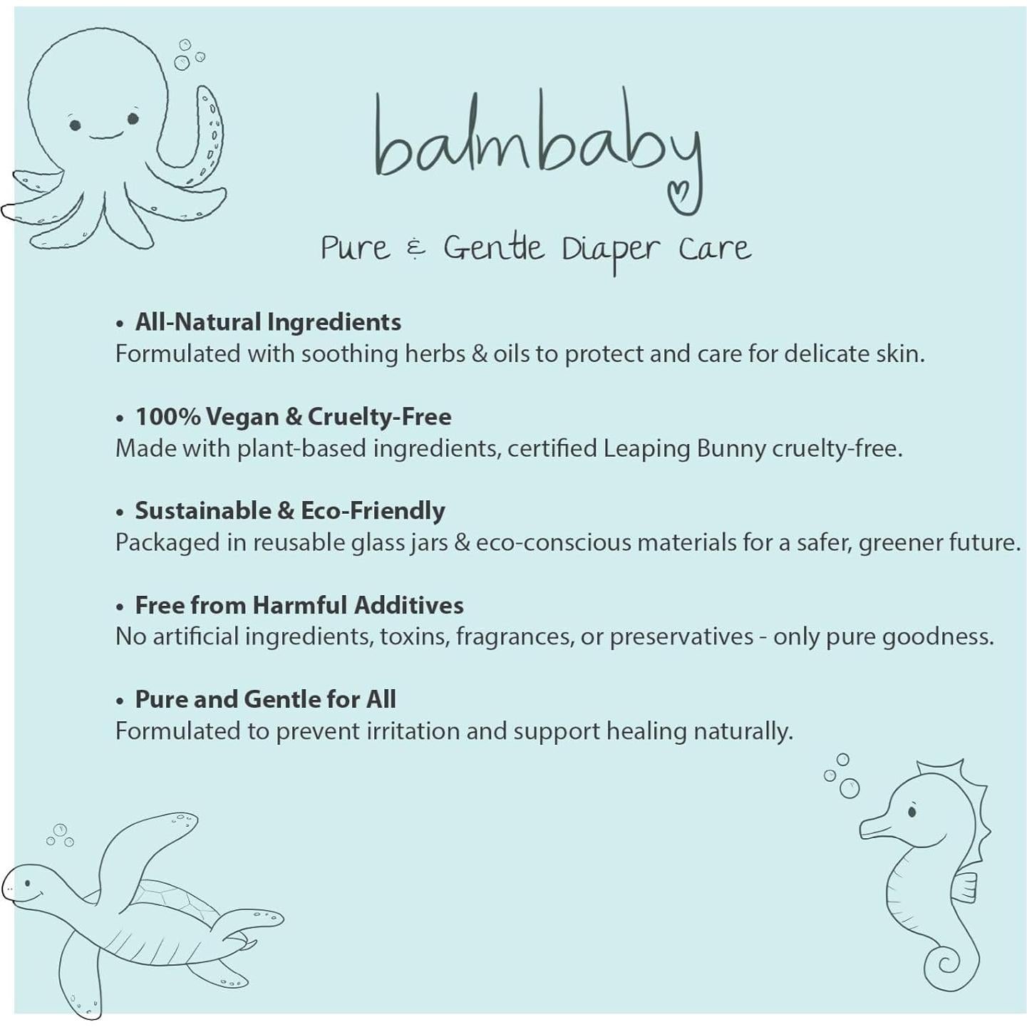 Bálsamo para Pañales Balm Baby 2oz - Natural y Vegano