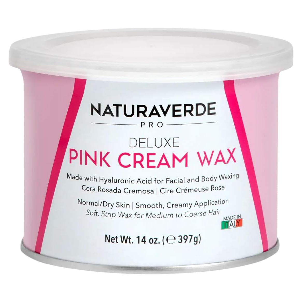 Cera Suave Deluxe Rosa Naturaverde 396g para Piel Sensible
