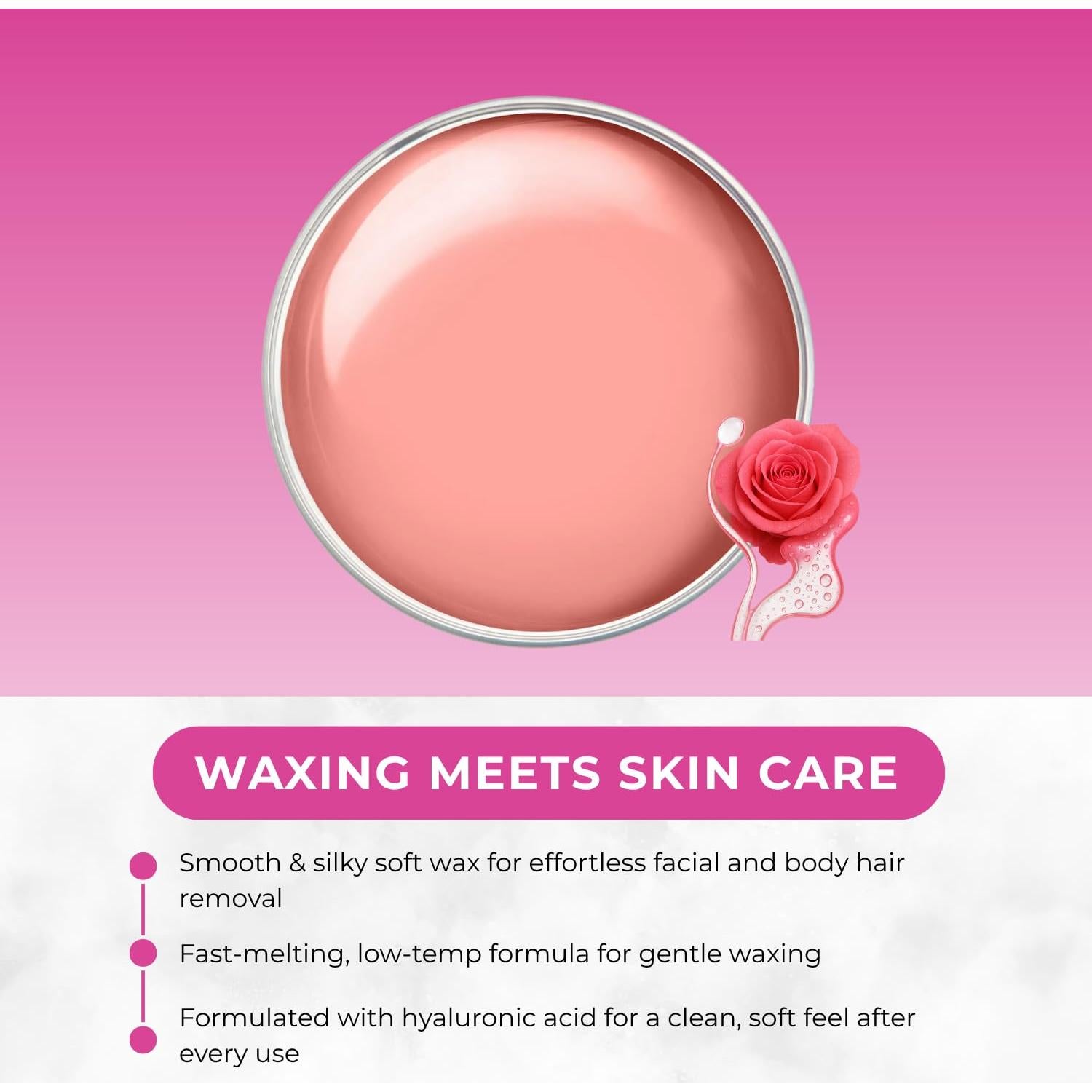 Cera Suave Deluxe Rosa Naturaverde 396g para Piel Sensible