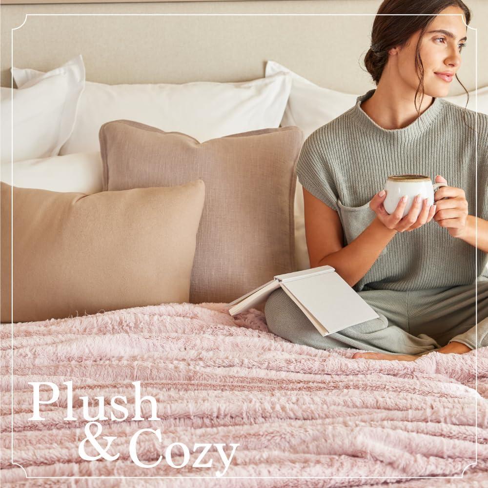 Manta de Lanzamiento The Connecticut Home Co 165x127 cm Negra