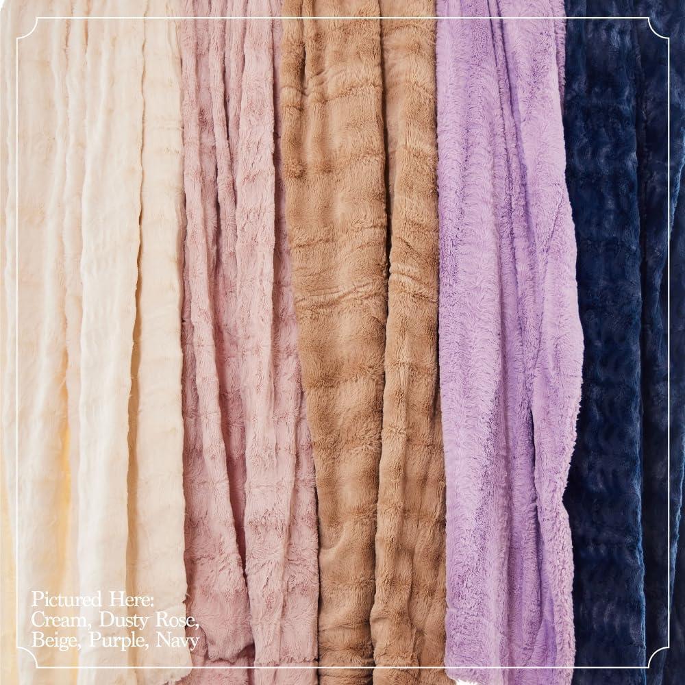 Manta de Lanzamiento The Connecticut Home Co 165x127 cm Negra