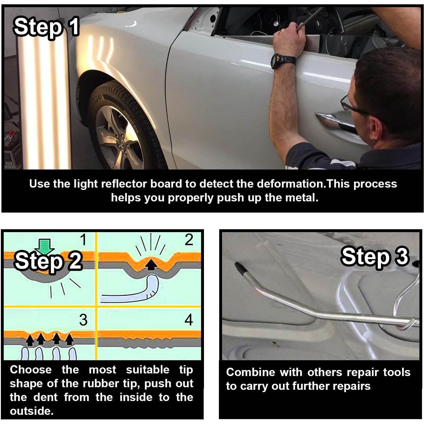 Barras de Reparación de Abolladuras ROADGIVE 6 Piezas
