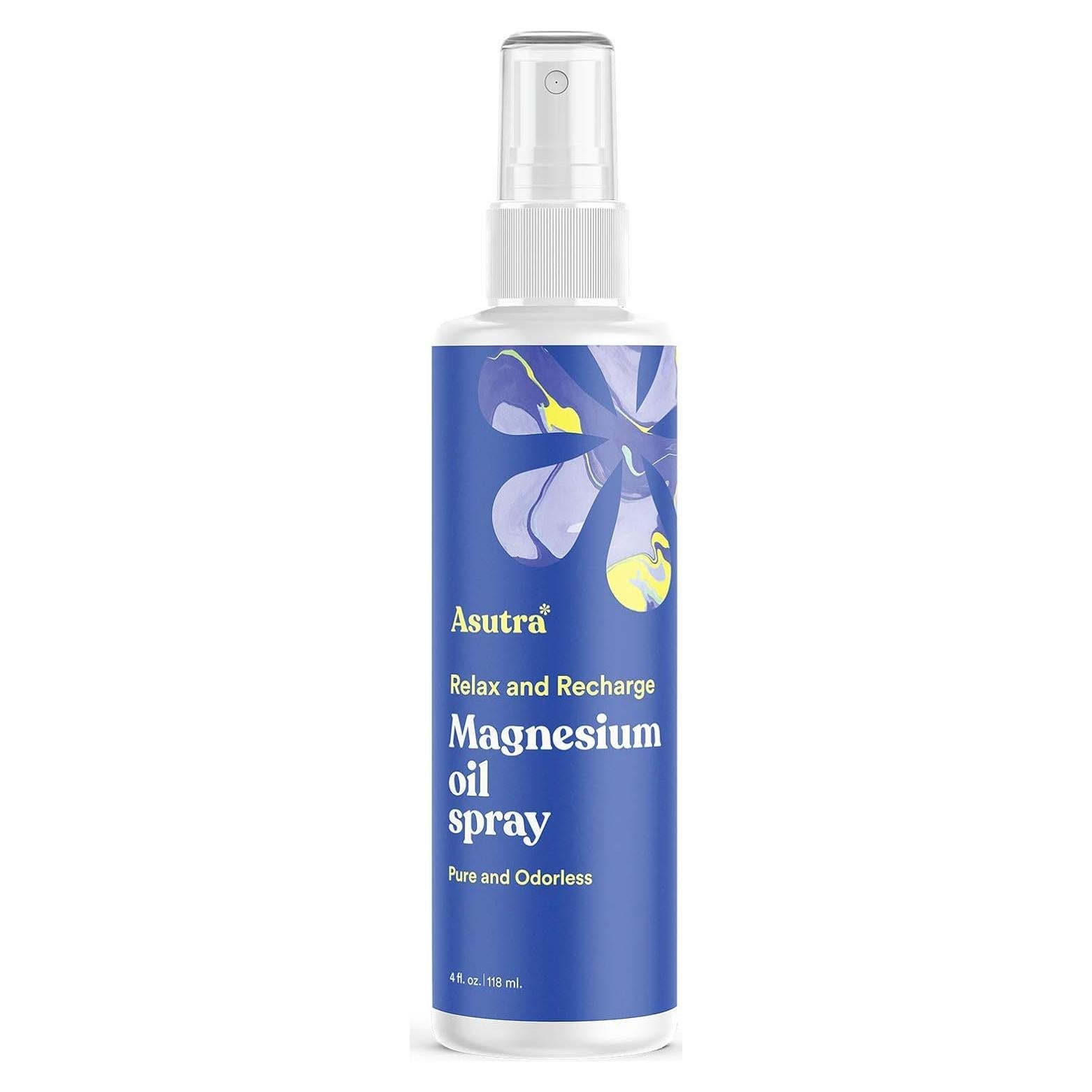 Spray de Aceite de Magnesio ASUTRA 118 ml - Absorción Rápida, Puro e Inodoro