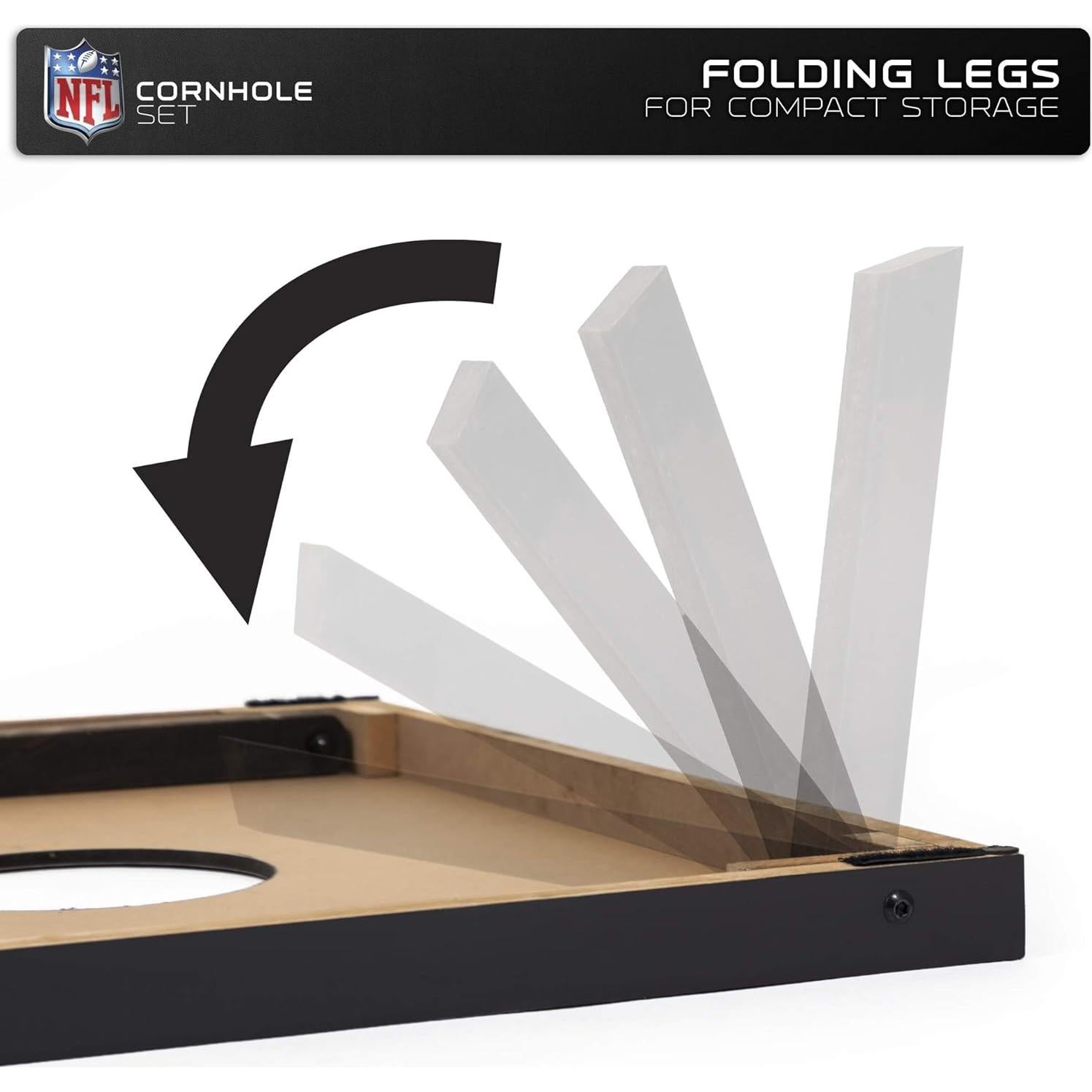 Conjunto Cornhole Wild Sports NFL 49ers 2x3m con 8 bolsas