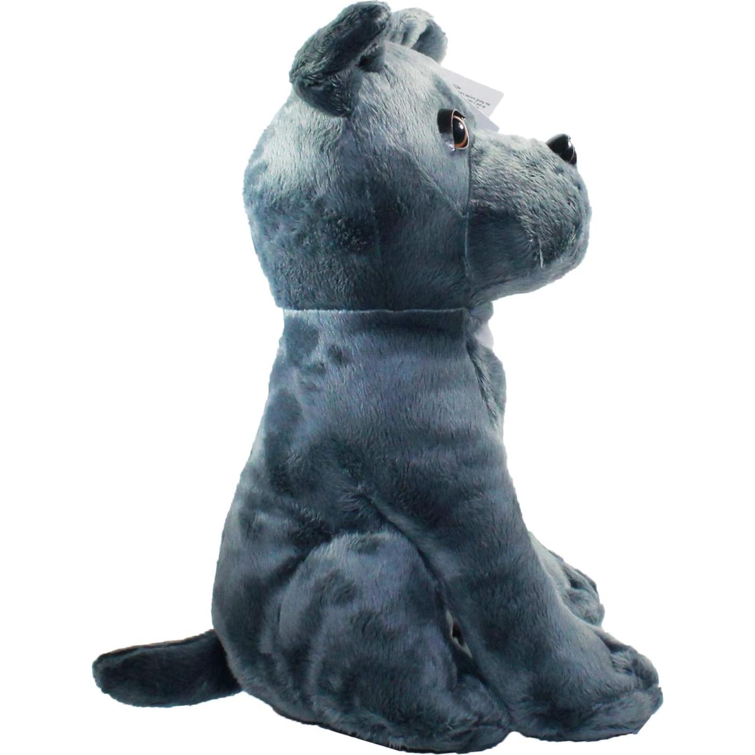 Juguete de Peluche Pitbull Magnum 10" Gris - Apoya Refugios