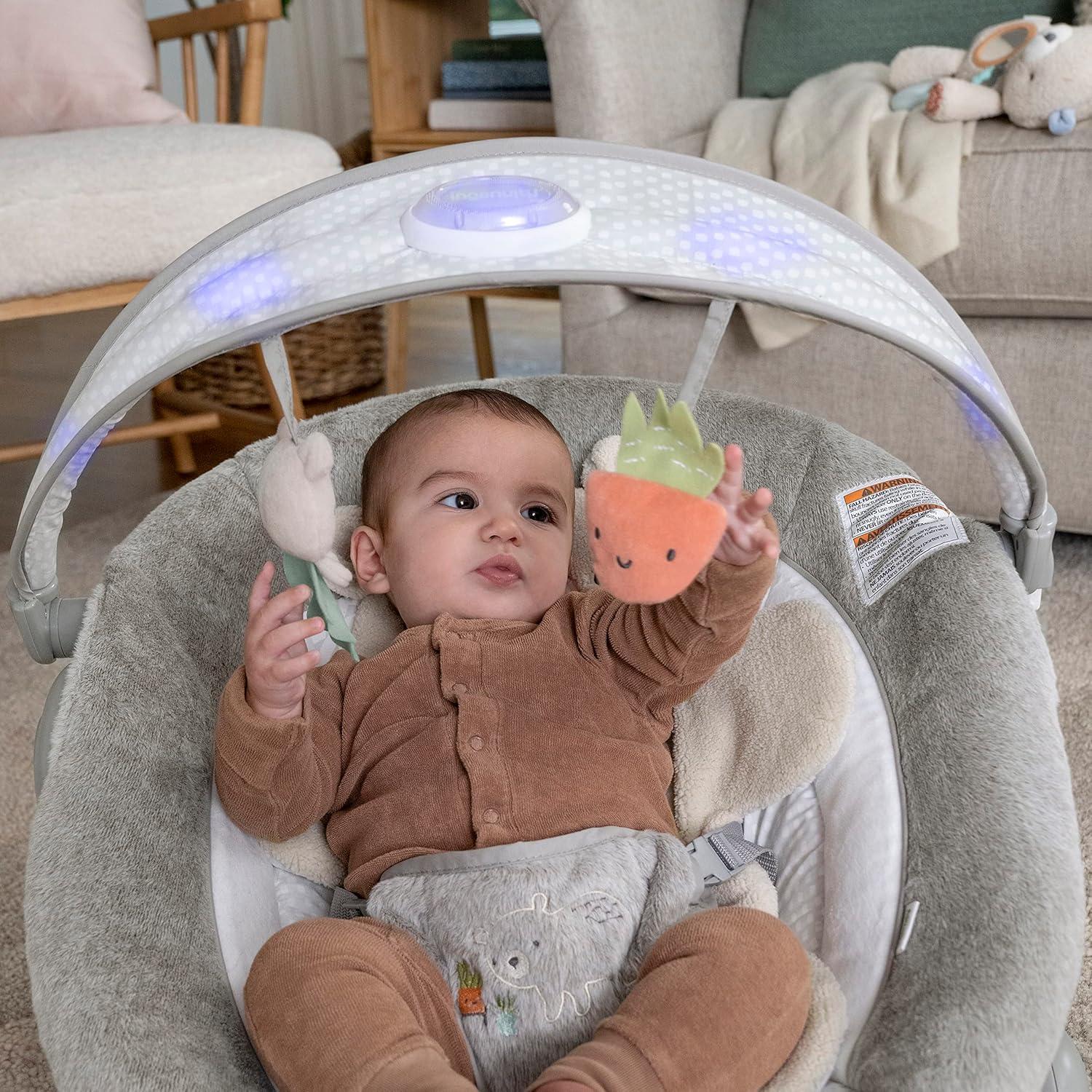 Asiento de Balanceo Ingenuity InLighten Nate para Bebés