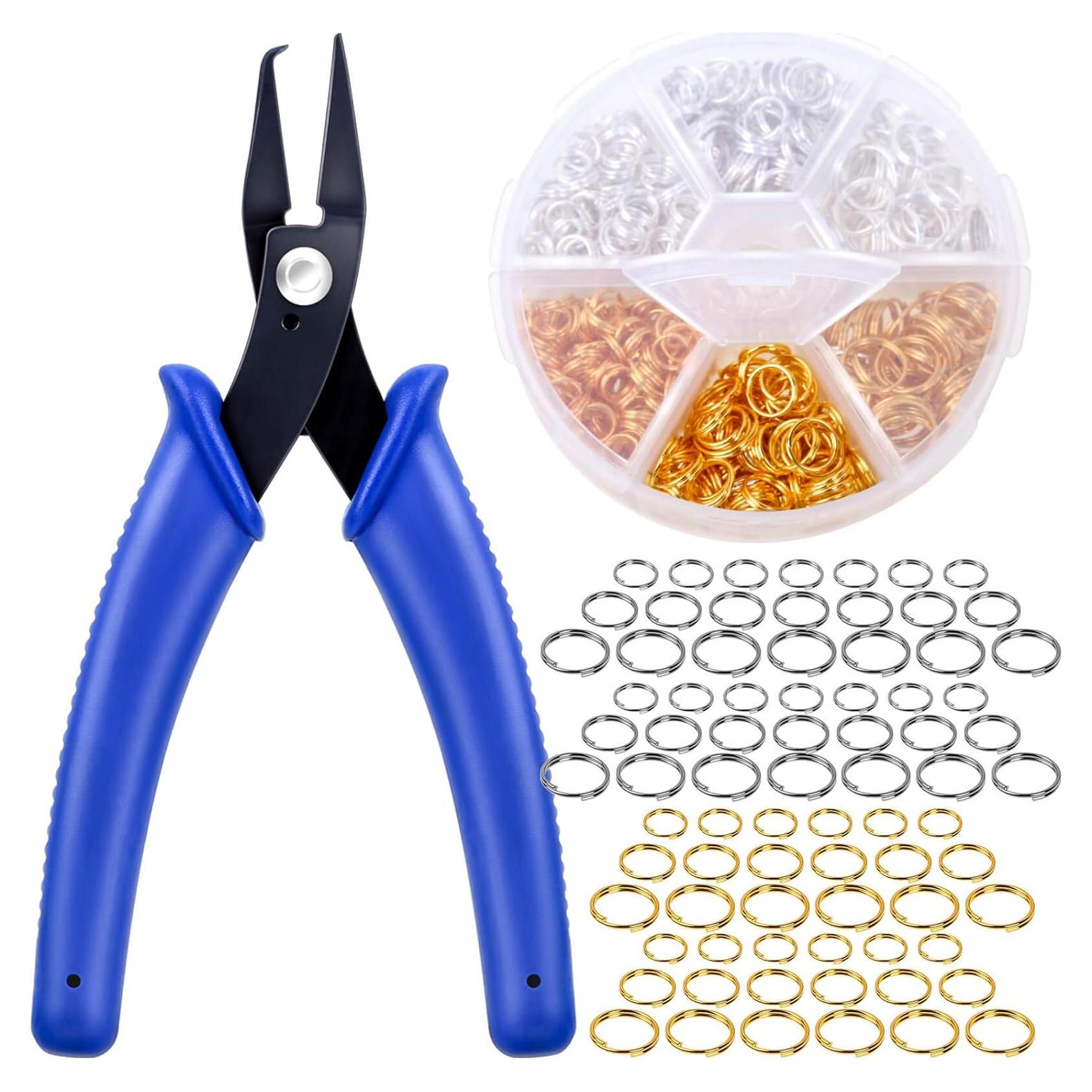 Anillos Abiertos Caffox 700pcs Plata y Oro para Joyas