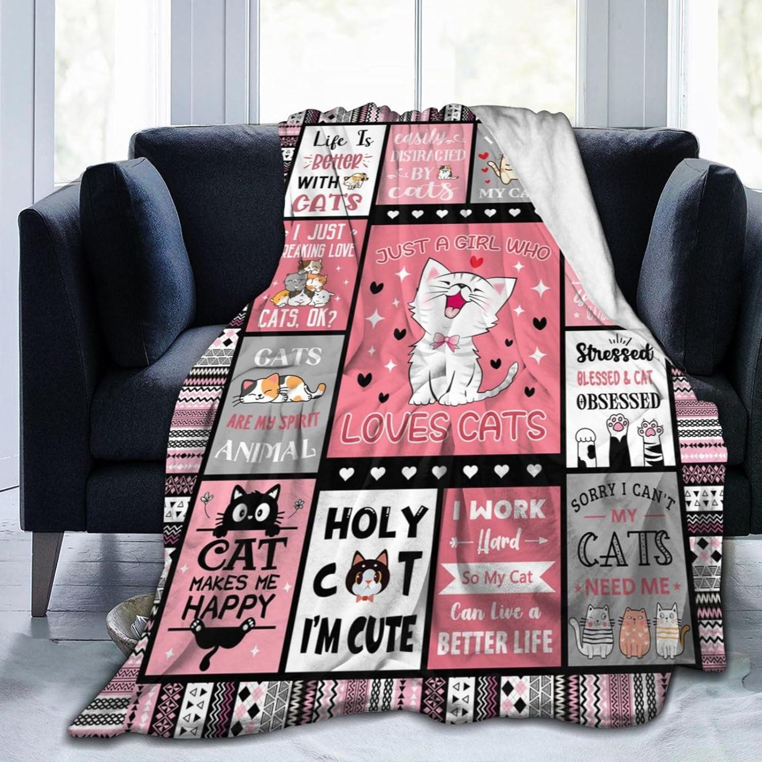 Manta de Franela Gumboy para Gatos 127x102 cm Suave y Cálida