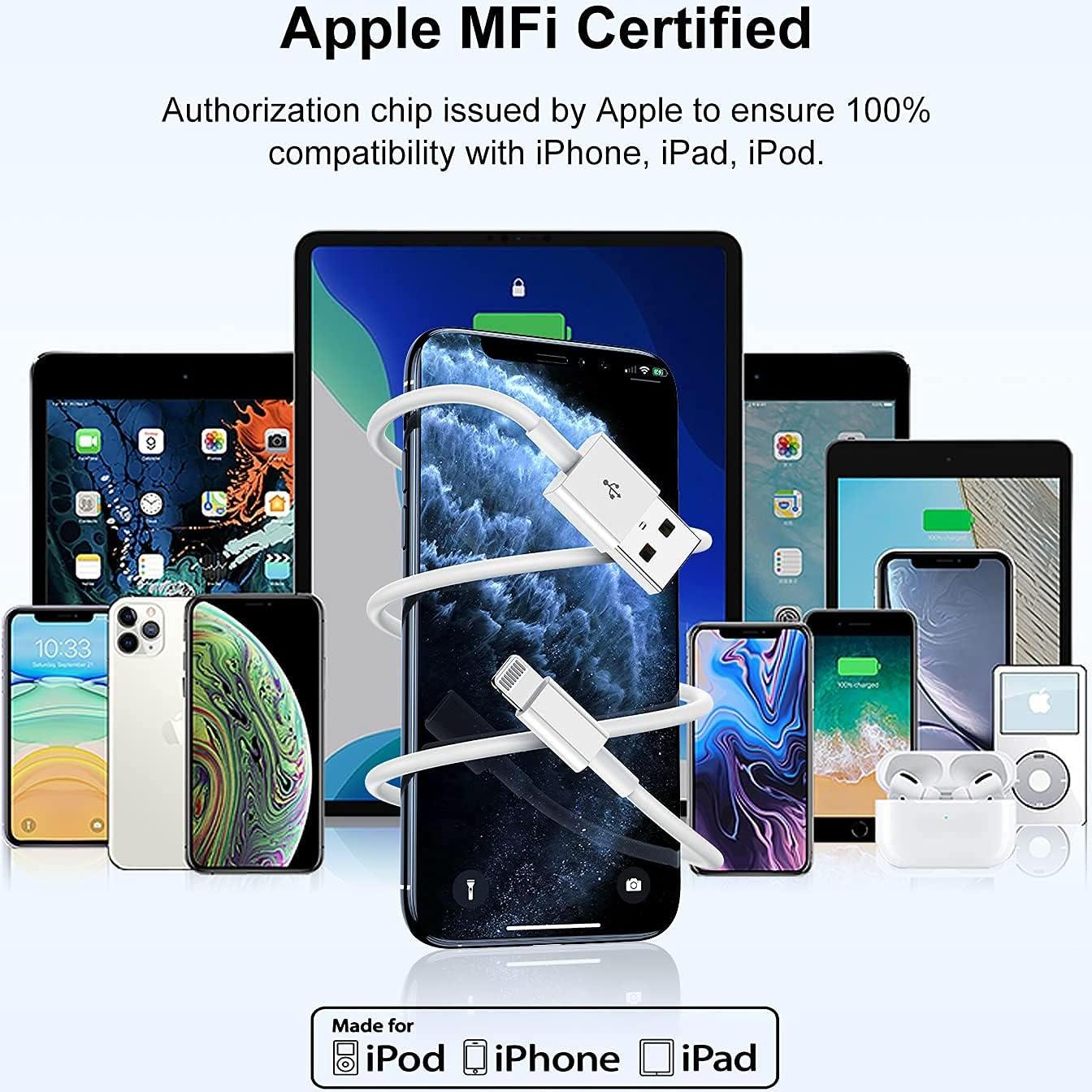 Cargador Lightning Cionum 0.91m 2.4A para iPhone y iPad