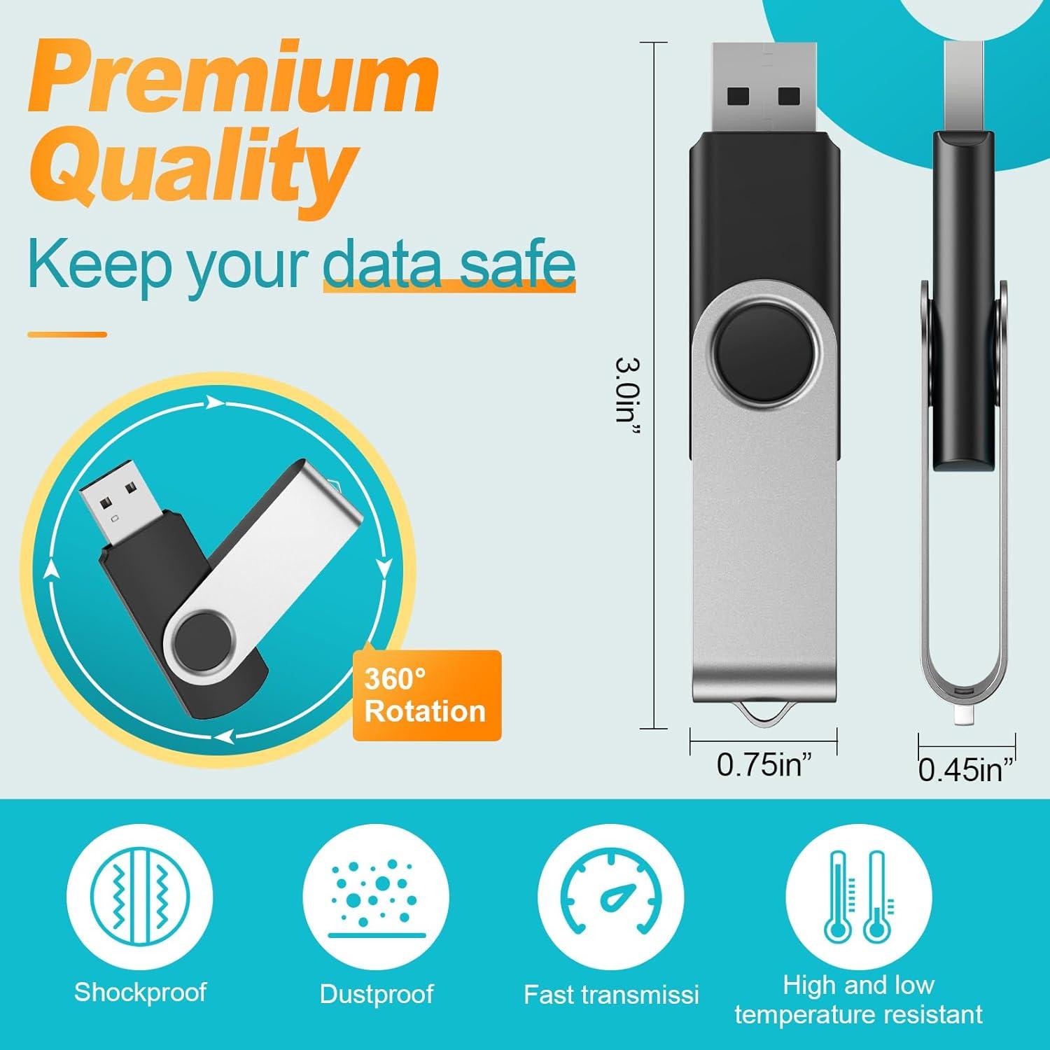 Kepmem Unidad Flash USB 2.0 2GB - Paquete de 10 Unidades