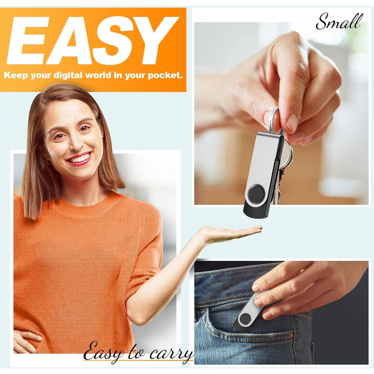 Kepmem Unidad Flash USB 2.0 2GB - Paquete de 10 Unidades