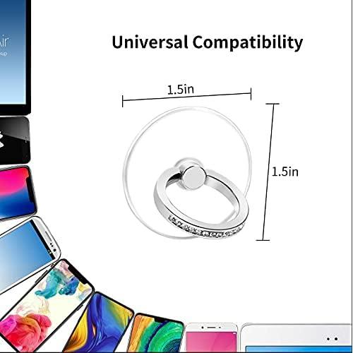 Soporte de Anillo para Teléfono Exoer 4 Piezas Transparente