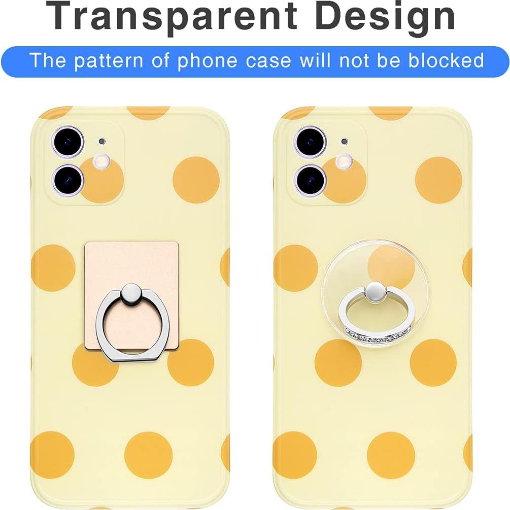 Soporte de Anillo para Teléfono Exoer 4 Piezas Transparente