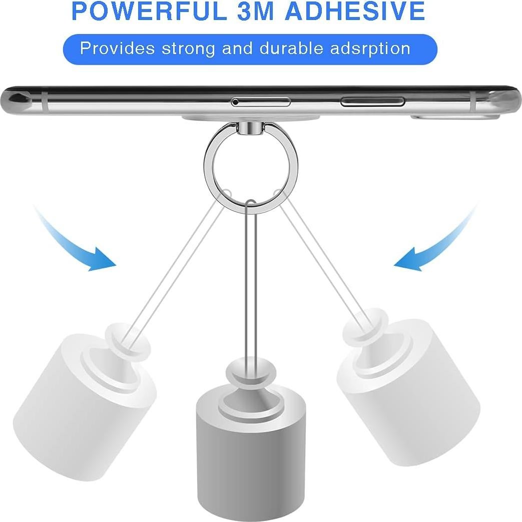 Soporte de Anillo para Teléfono Exoer 4 Piezas Transparente