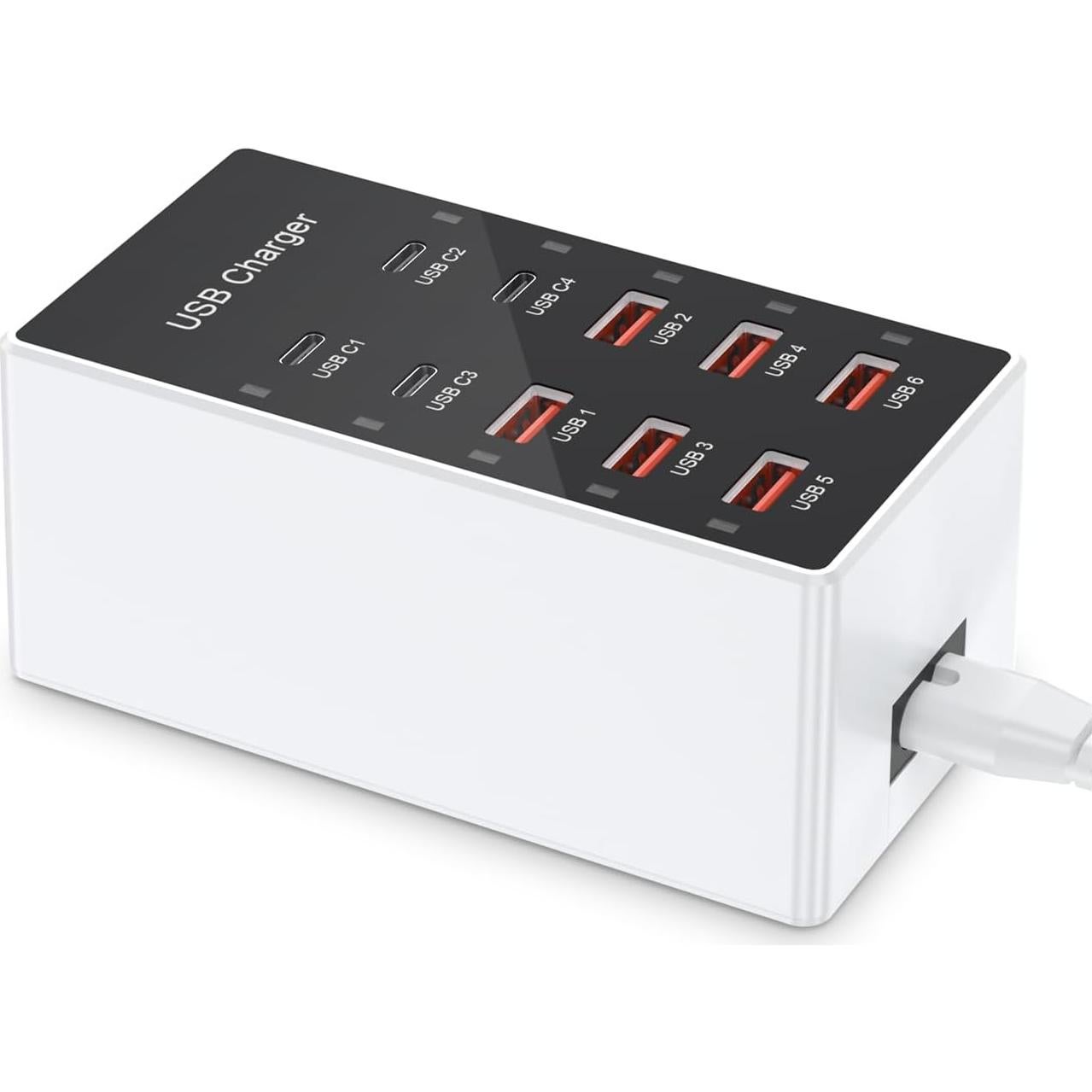 Estación de Carga USB C 10 Puertos MANJINGHUADIANZI 60W