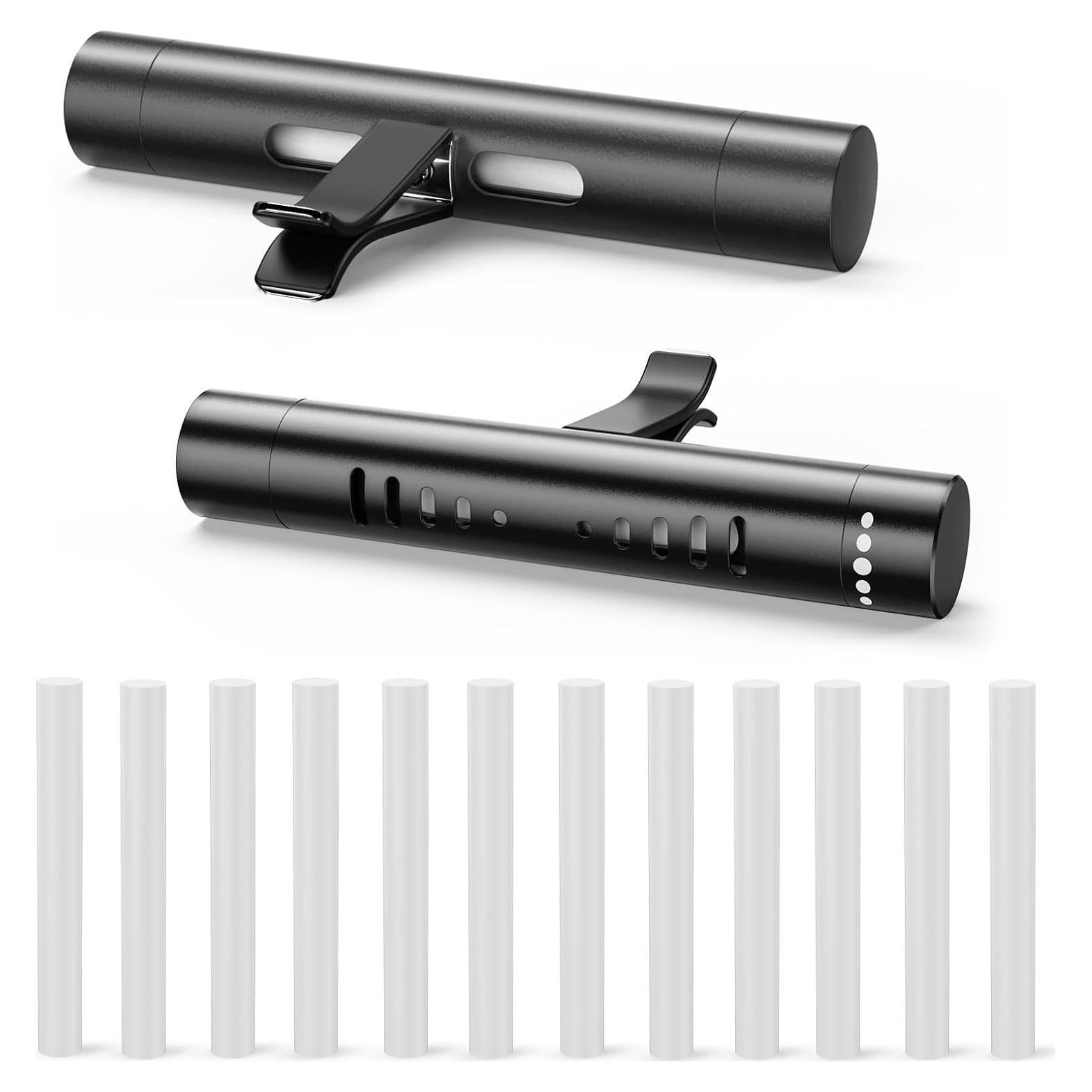 Difusor de Aceite Esencial para Auto QECQEC Negro 2 Pcs