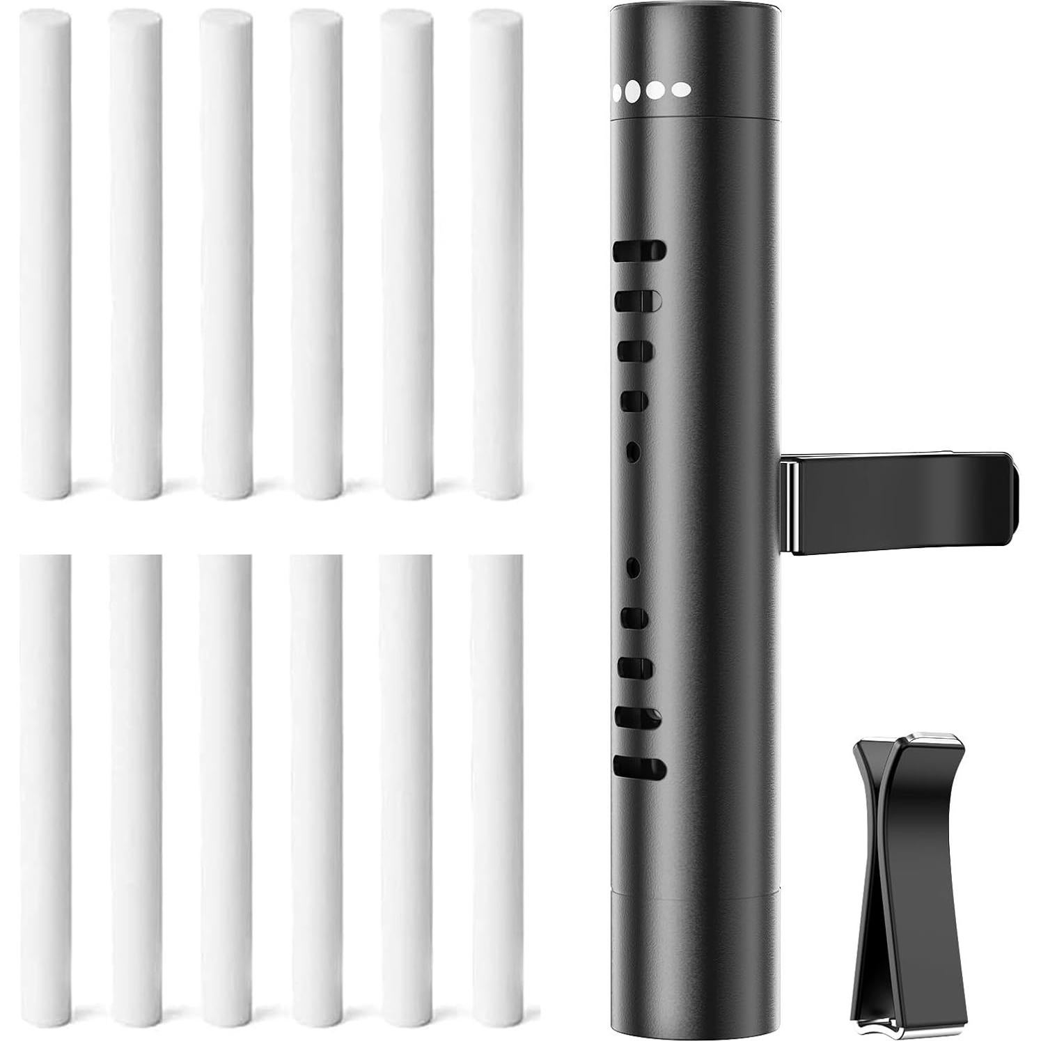 Difusor de Aceite Esencial para Auto QECQEC Negro 2 Pcs