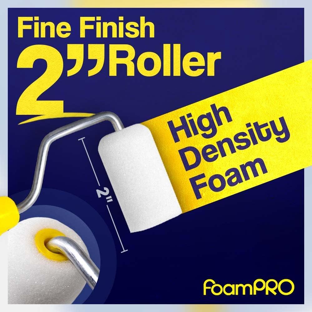 Rodillo de pintura FoamPRO 162 de 2" - Acabado fino, 1 unidad