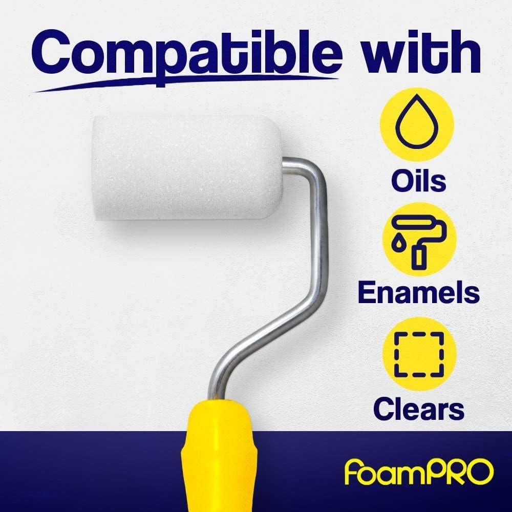 Rodillo de pintura FoamPRO 162 de 2" - Acabado fino, 1 unidad