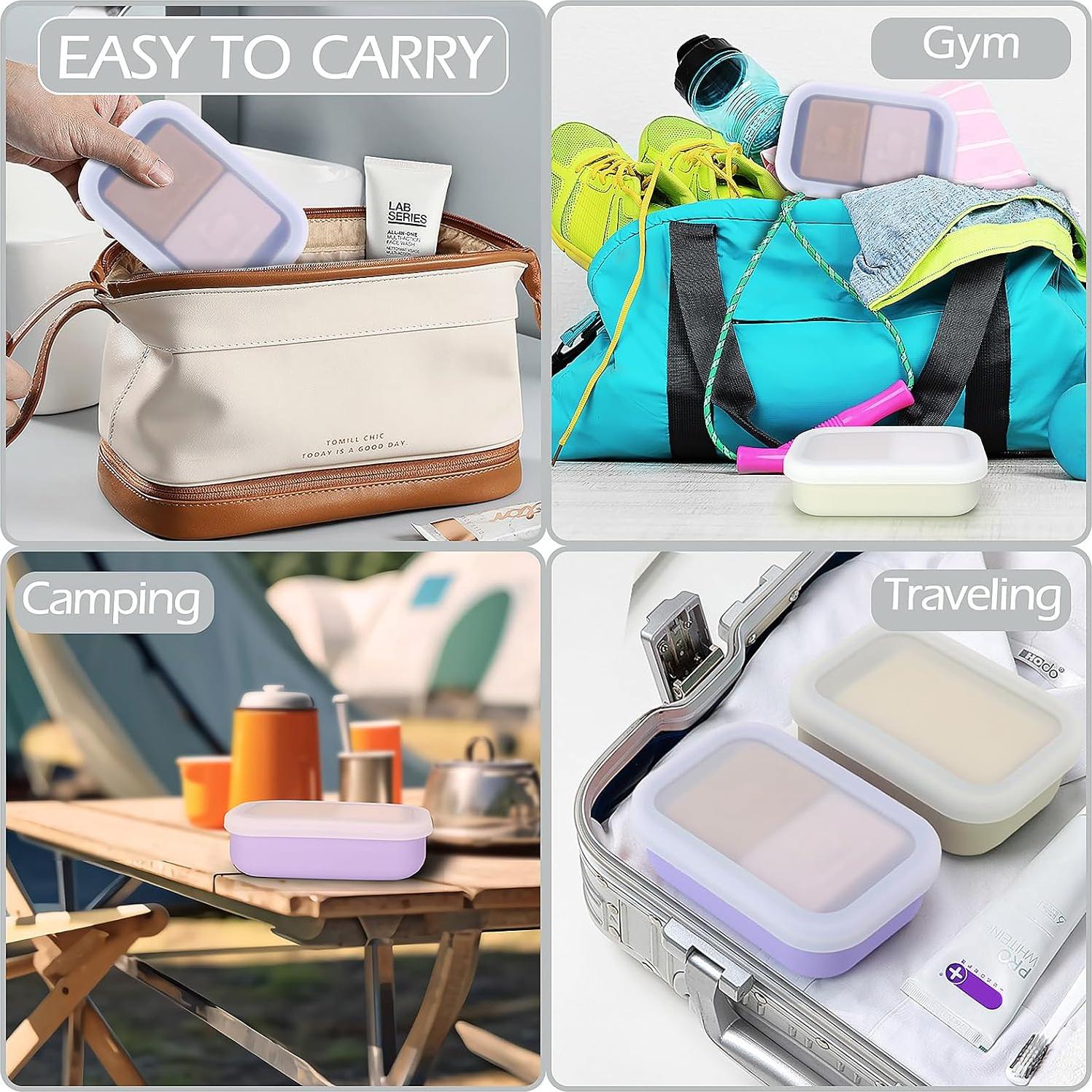 Estuche de Jabón de Viaje AIDIMMING Antifugas 14.9x9.9cm