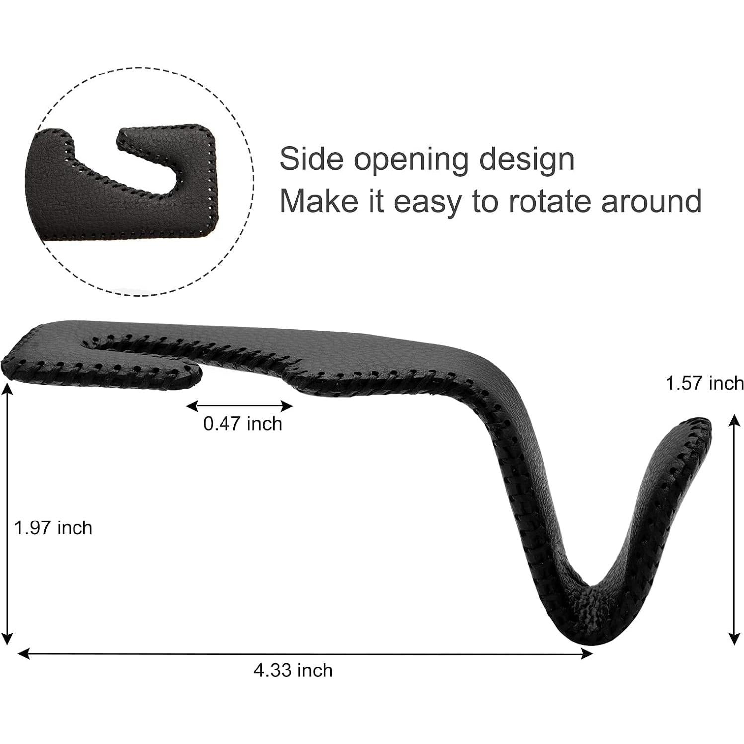 Ganchos de Reposacabezas para Coche iSmille - 2 Paquetes Beige