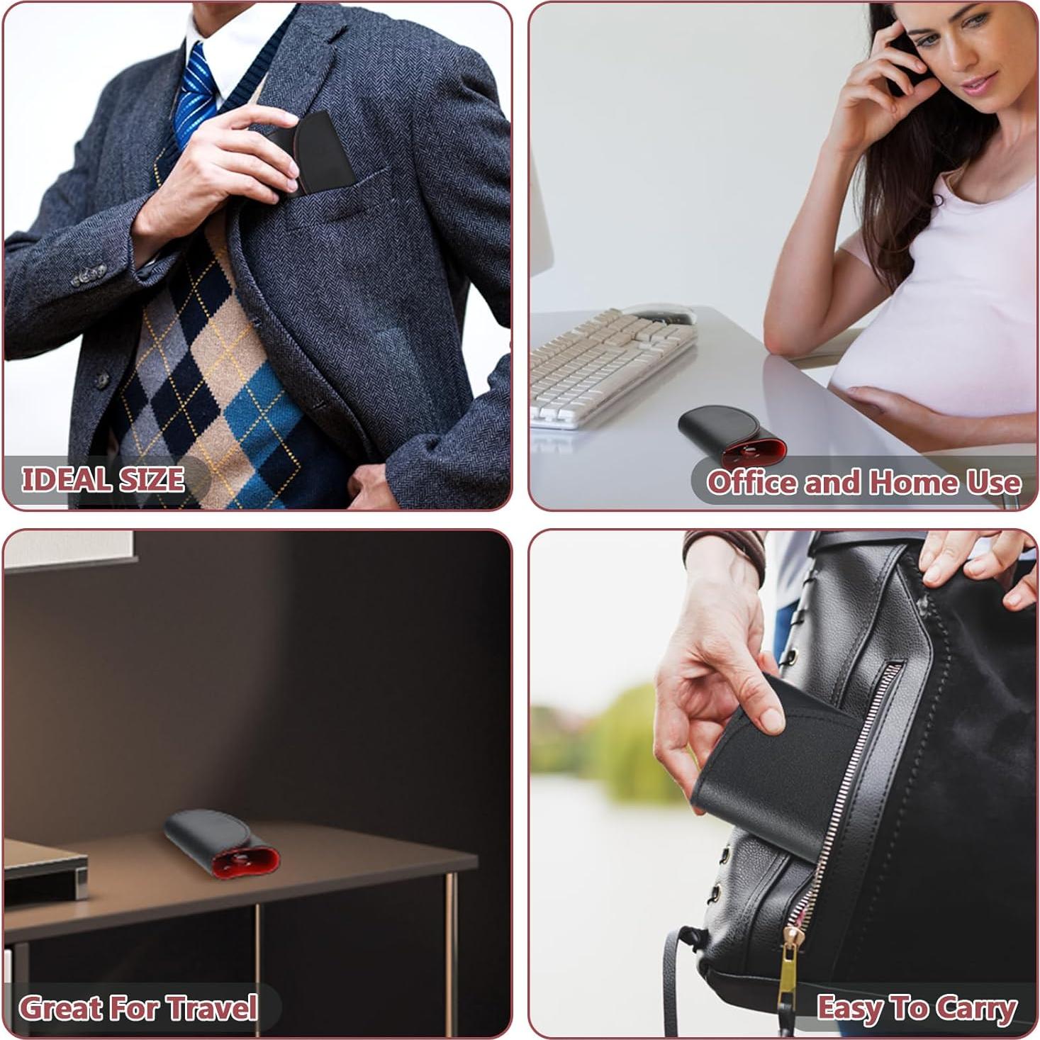 Set de Manicura 12 Piezas Lanties Acero Inoxidable Negro