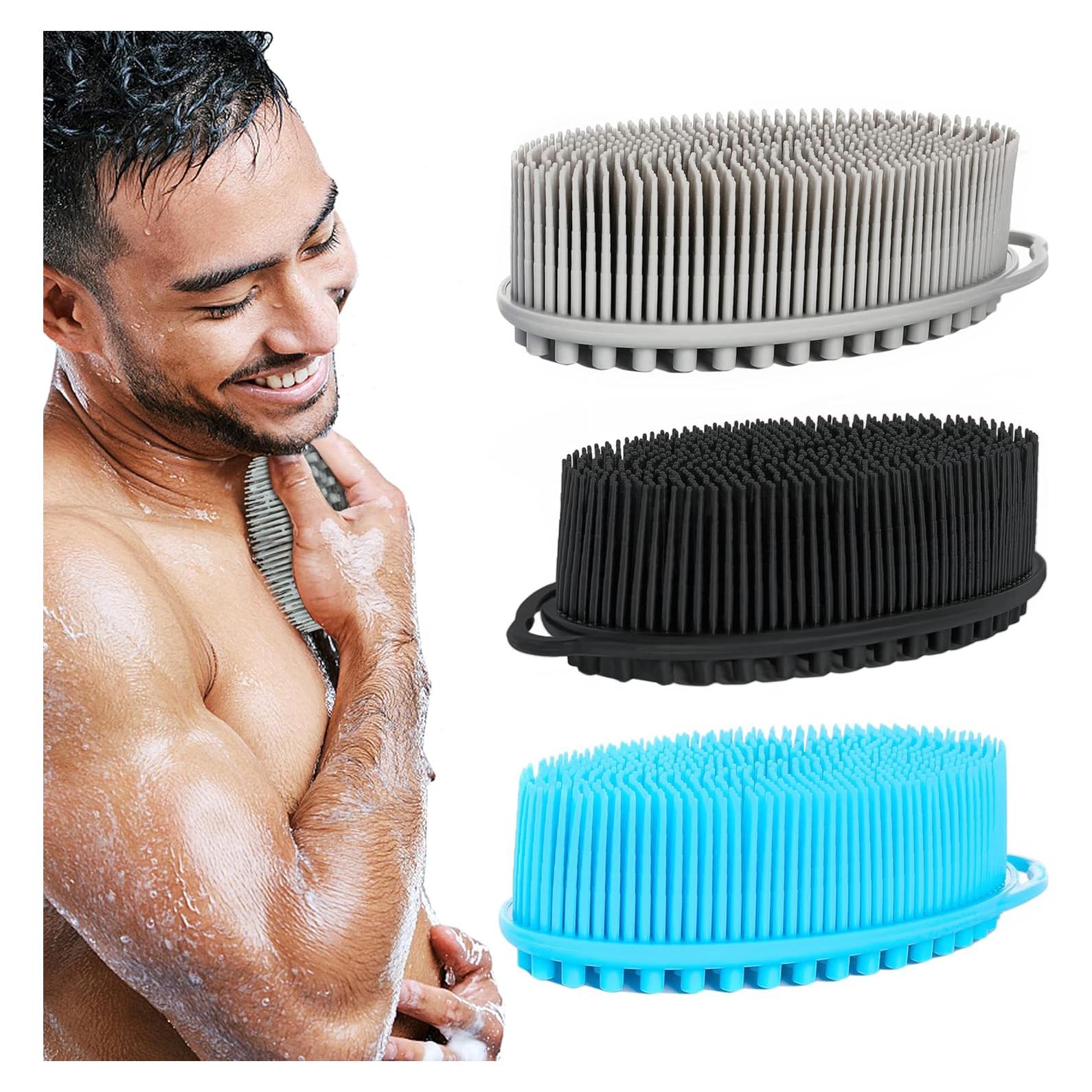 Juego de 3 Esponjas Exfoliantes Corporales de Silicona TDHDIKE