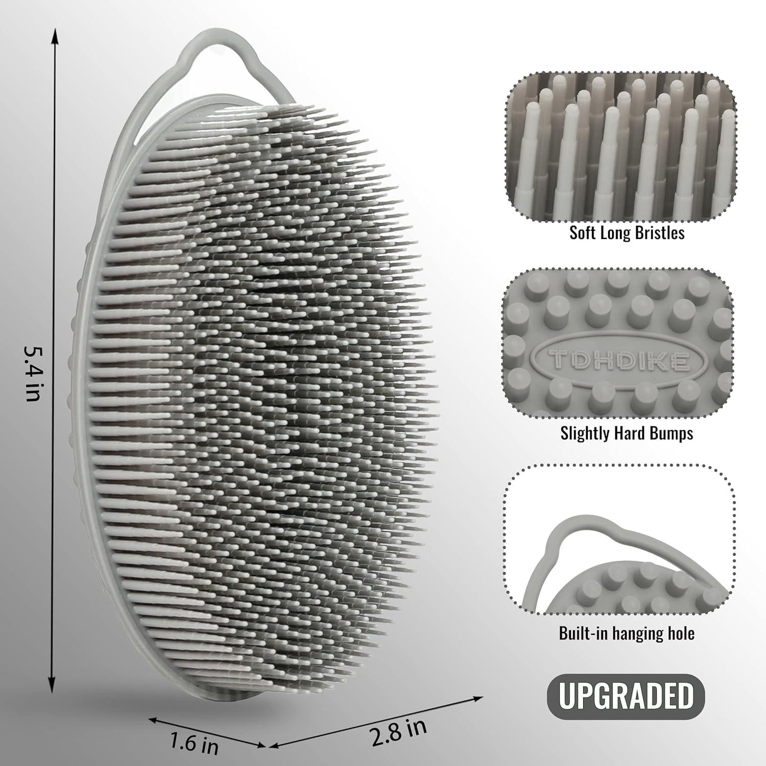 Juego de 3 Esponjas Exfoliantes Corporales de Silicona TDHDIKE