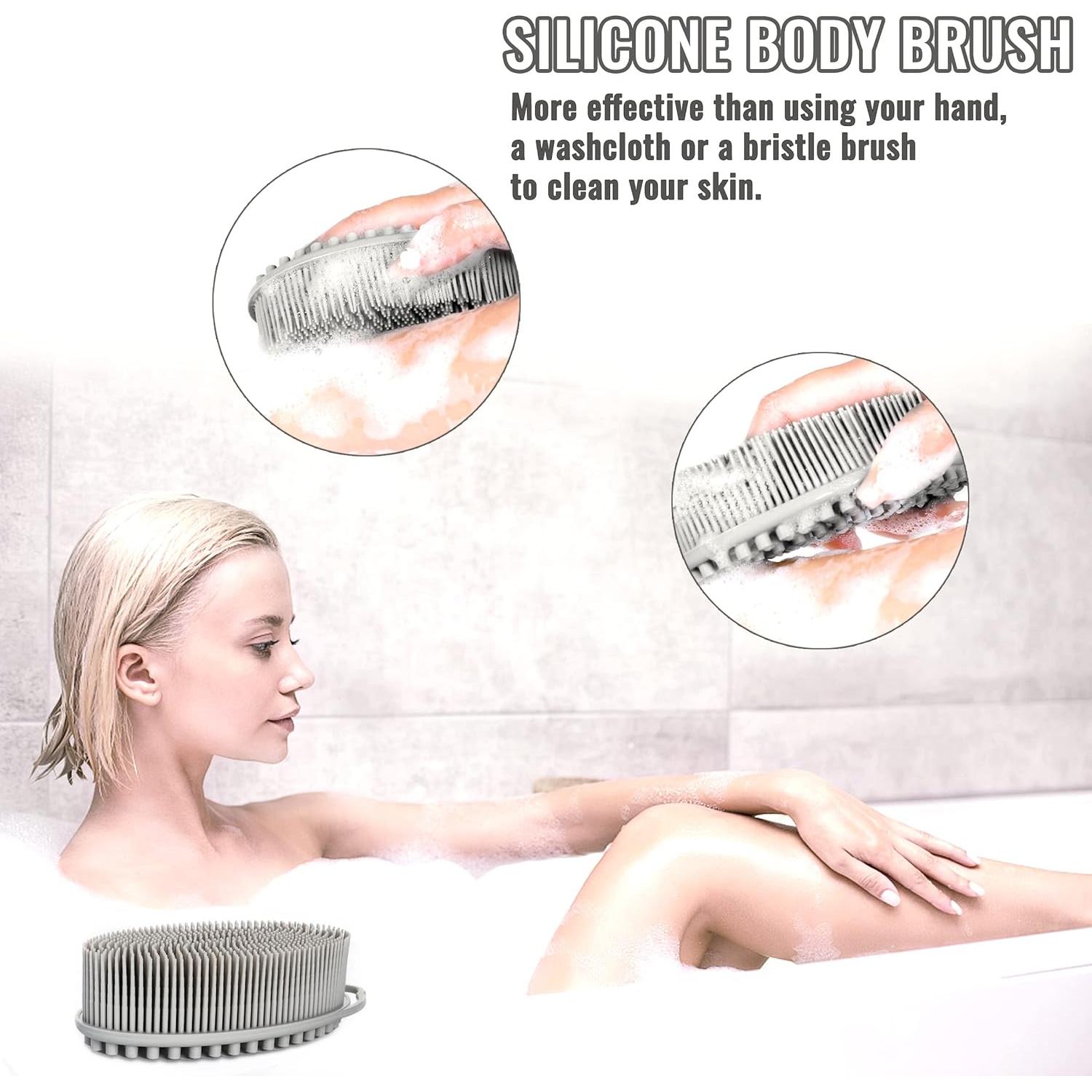 Juego de 3 Esponjas Exfoliantes Corporales de Silicona TDHDIKE