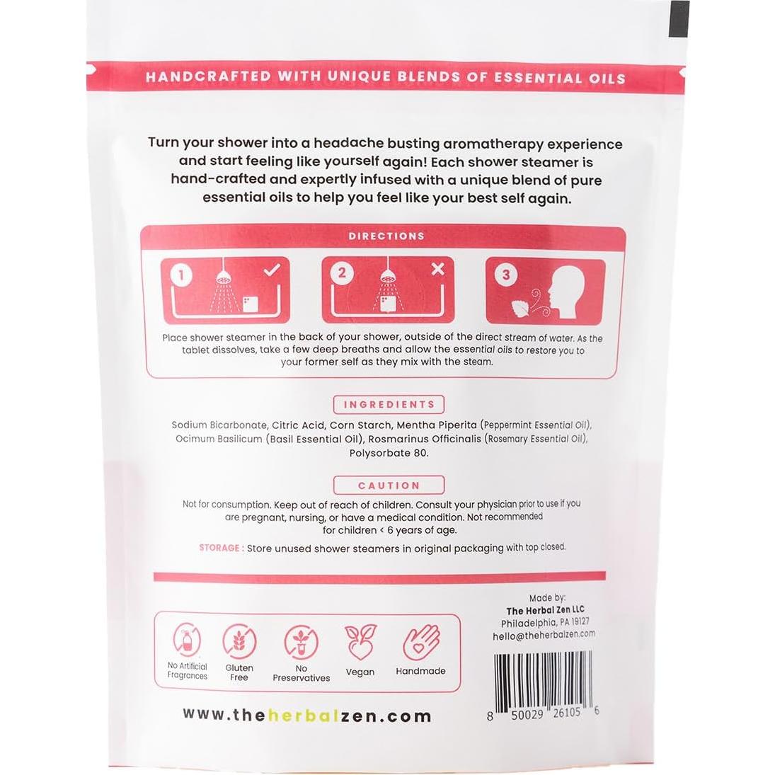 Vaporizadores de Ducha Head Hug Aromaterapia 10 Tabletas