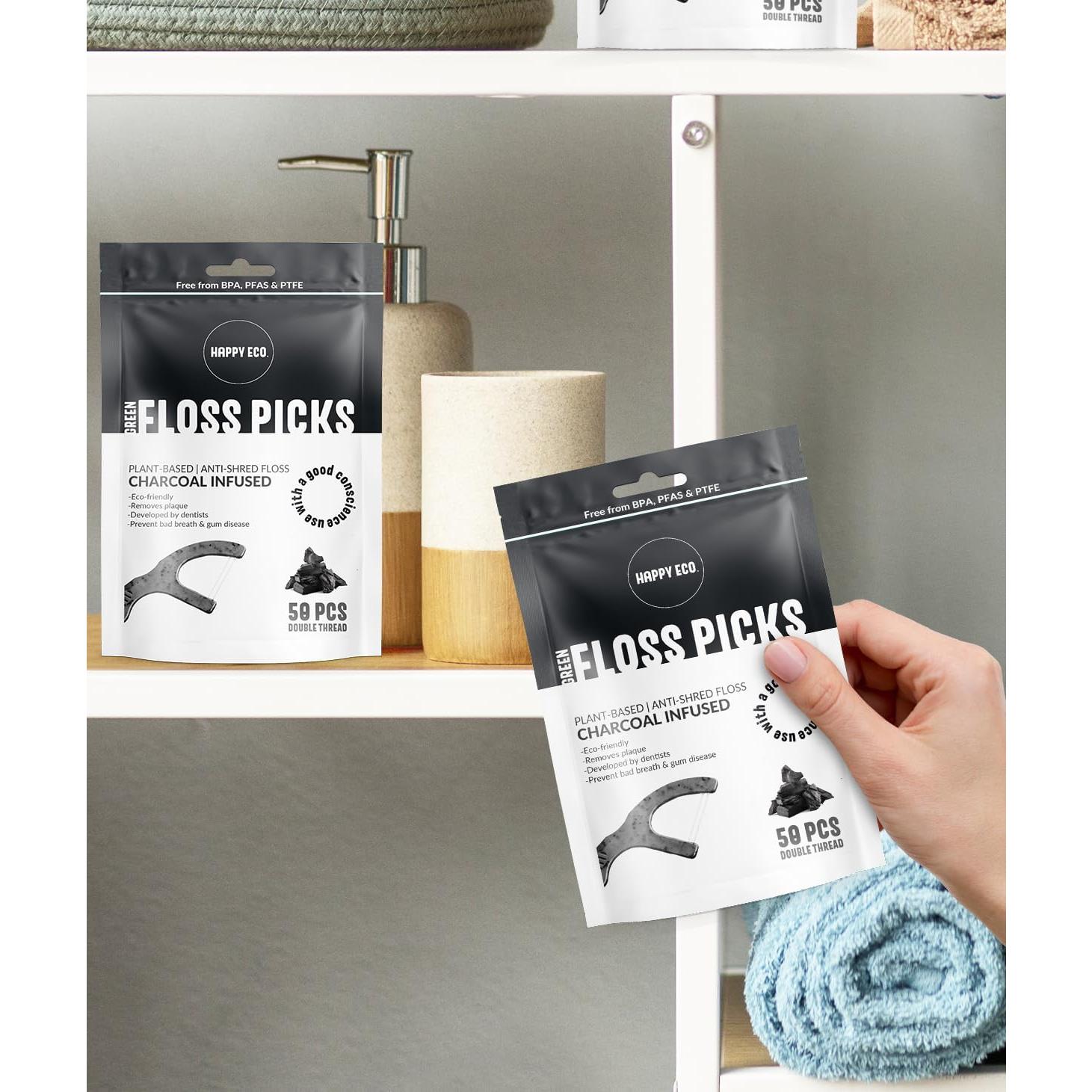 Palillos de Hilo Biodegradables HAPPY ECO - 100 Unidades Veganos