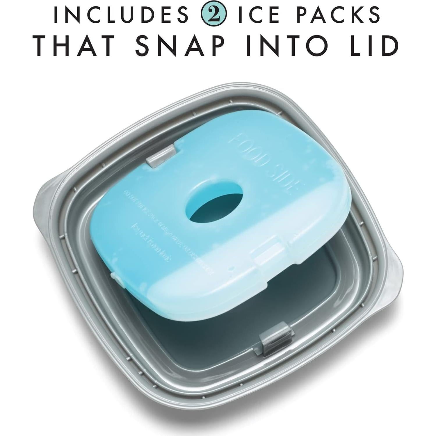 Contenedores de Plástico Fit & Fresh 4PK 8oz a Prueba de Fugas