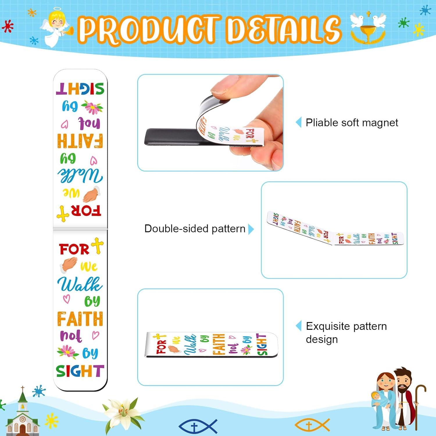 Marcadores Magnéticos Cristianos Harloon 48 Pcs Brillantes