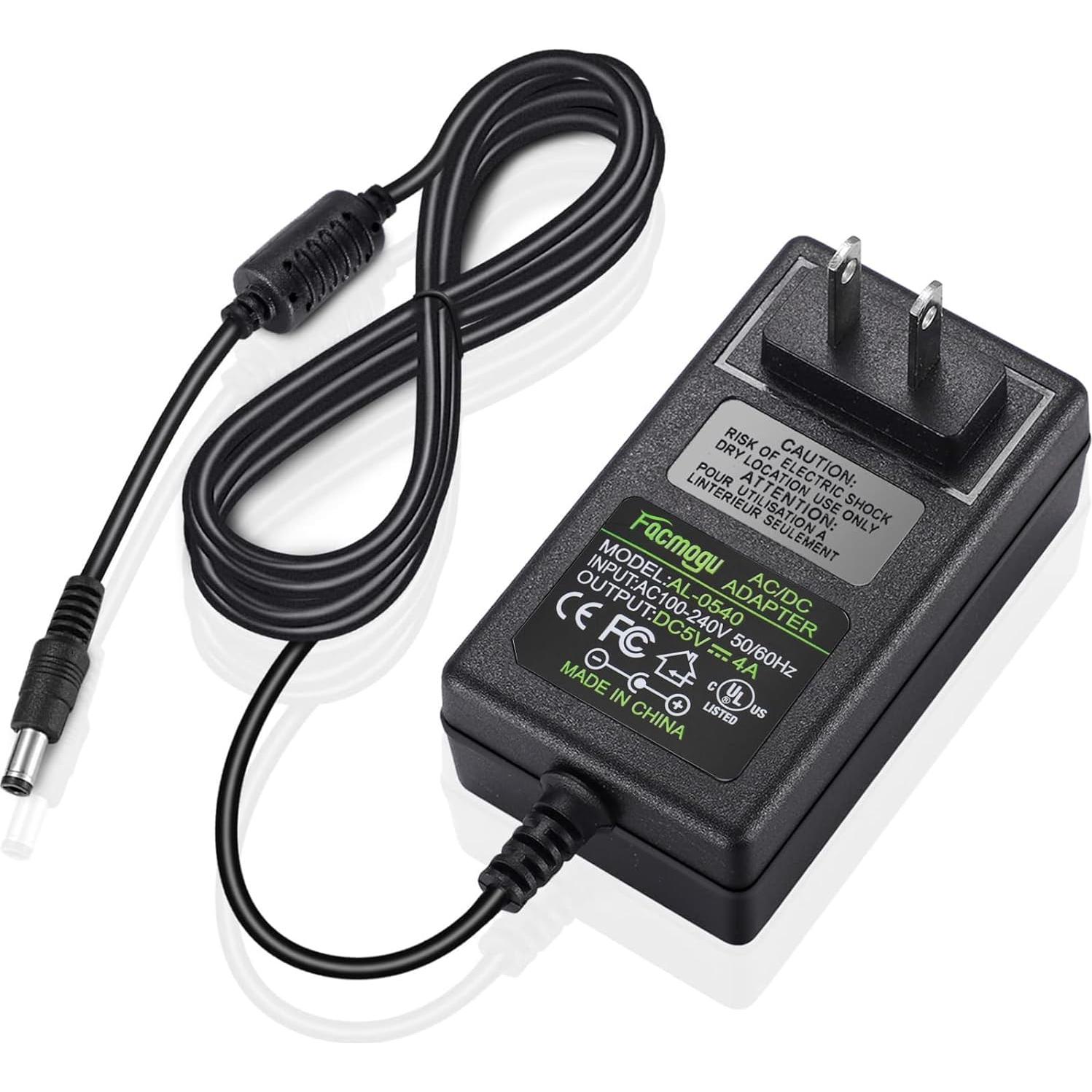 Adaptador de Corriente AC a DC 5V 4A Facmogu 20W