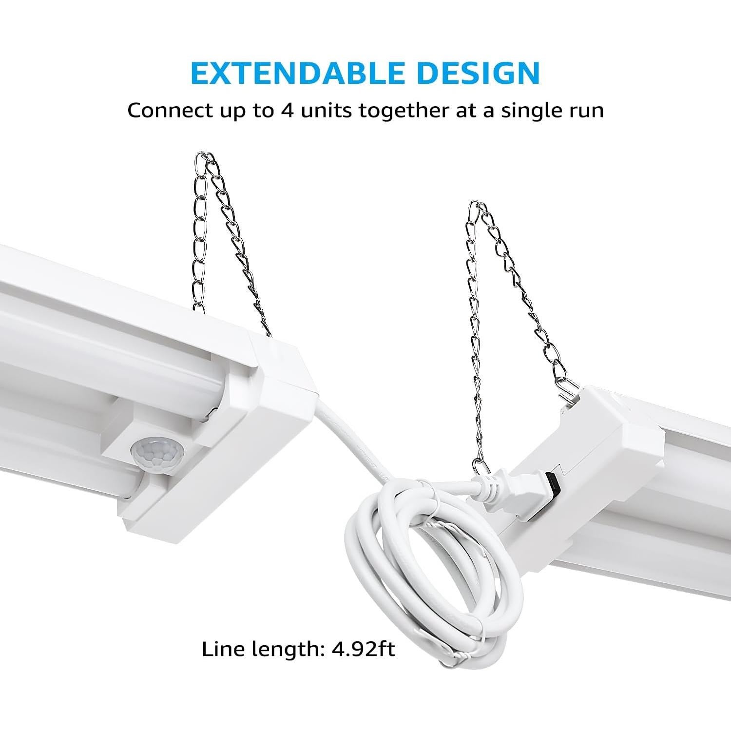 Luz de Taller LED LEONLITE 40W con Sensor de Movimiento 4000lm