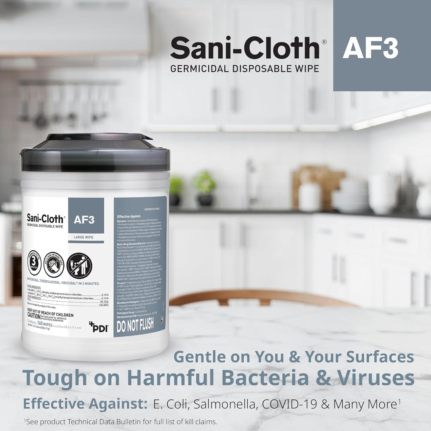 Toallitas Desinfectantes Sani-Cloth AF3 Sin Alcohol 160 Unidades