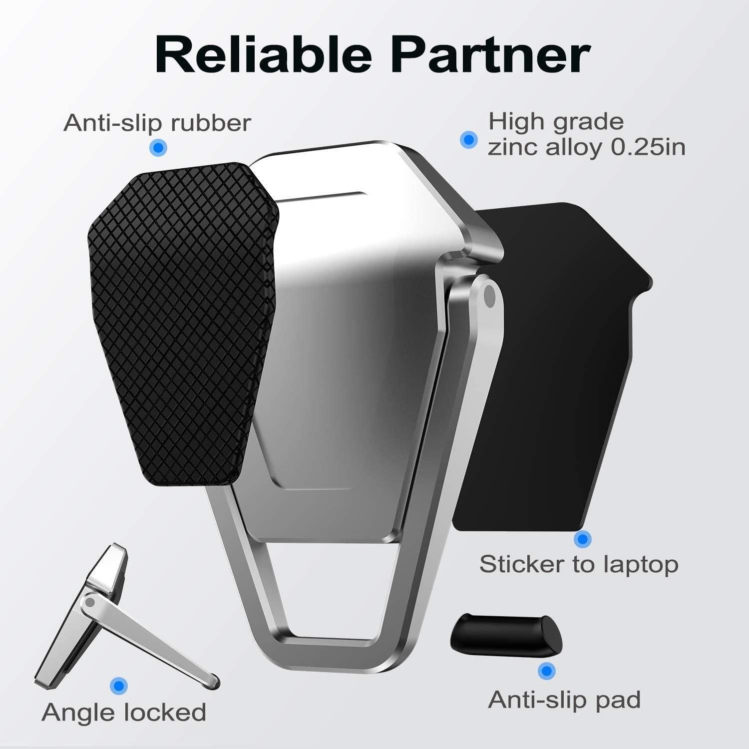 Soporte Elevador para Laptop ZELMINE Negro 3.81 cm Antideslizante