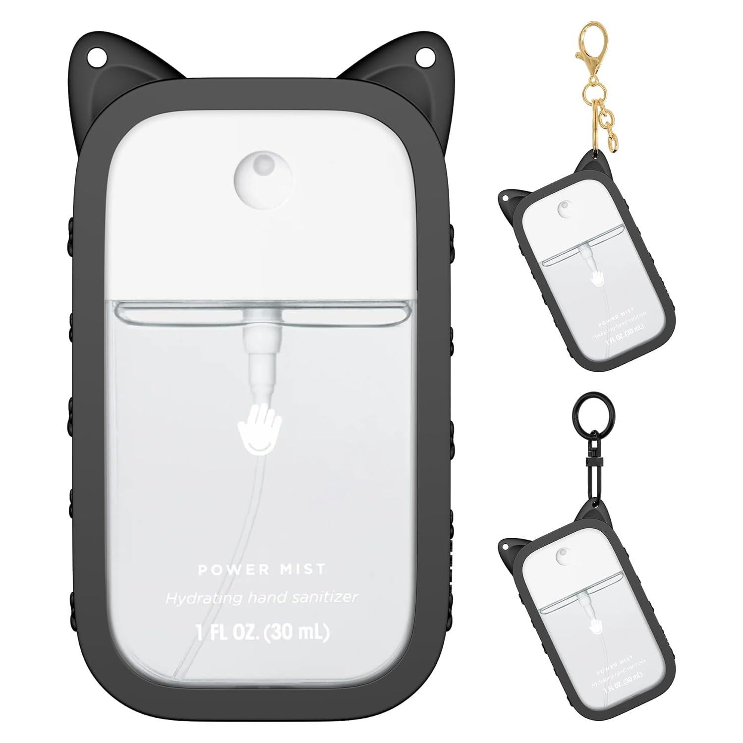 Funda de Silicona Touchland con Llavero - Orejas Lindas Negro