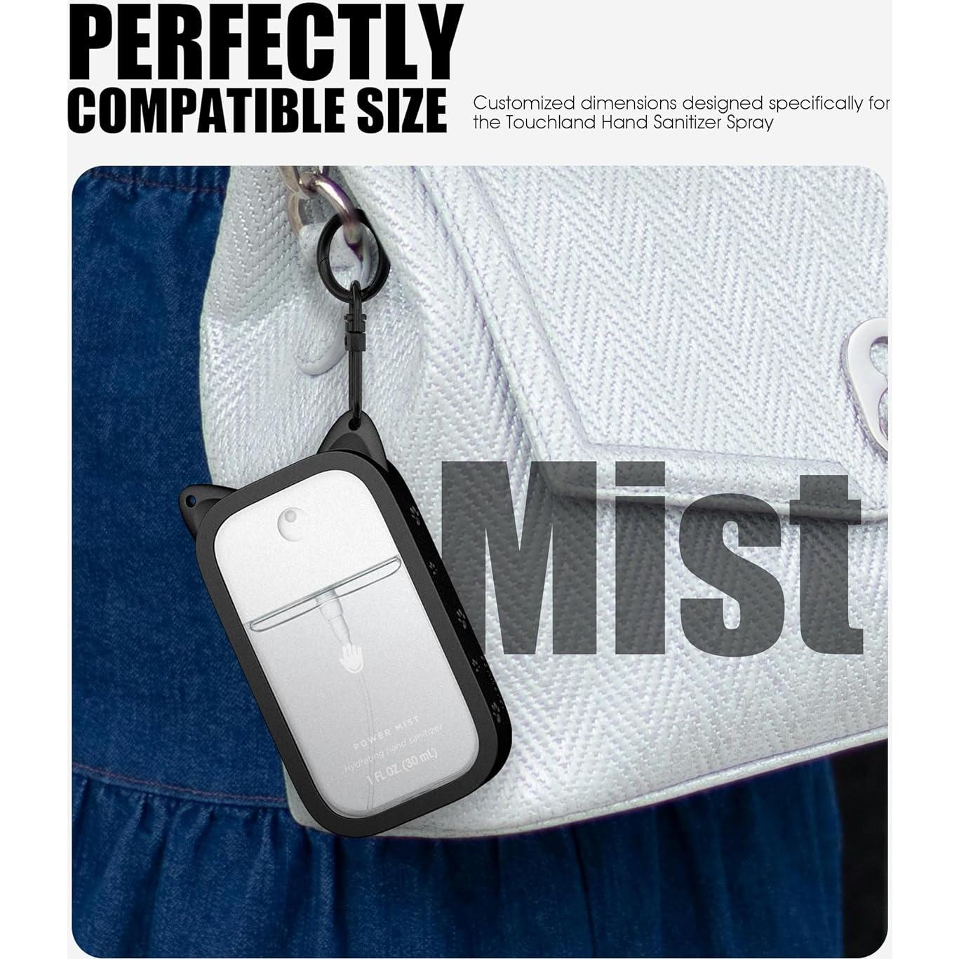 Funda de Silicona Touchland con Llavero - Orejas Lindas Negro