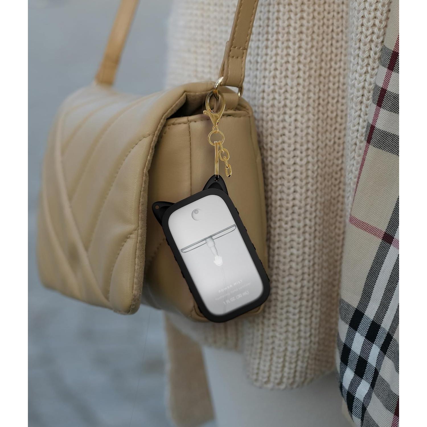 Funda de Silicona Touchland con Llavero - Orejas Lindas Negro