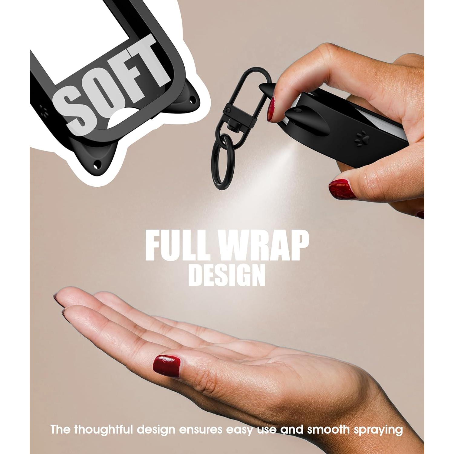 Funda de Silicona Touchland con Llavero - Orejas Lindas Negro