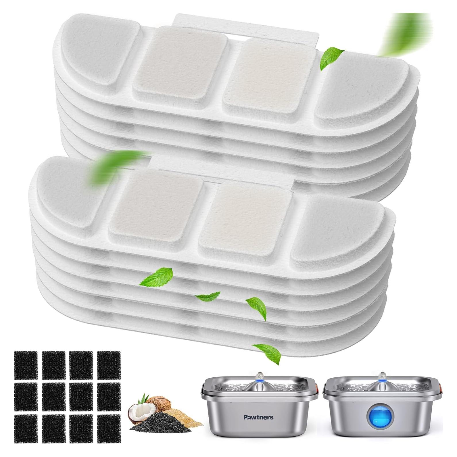 Filtros de Reemplazo Pawtners WF008A - 12 Paquetes para Gatos