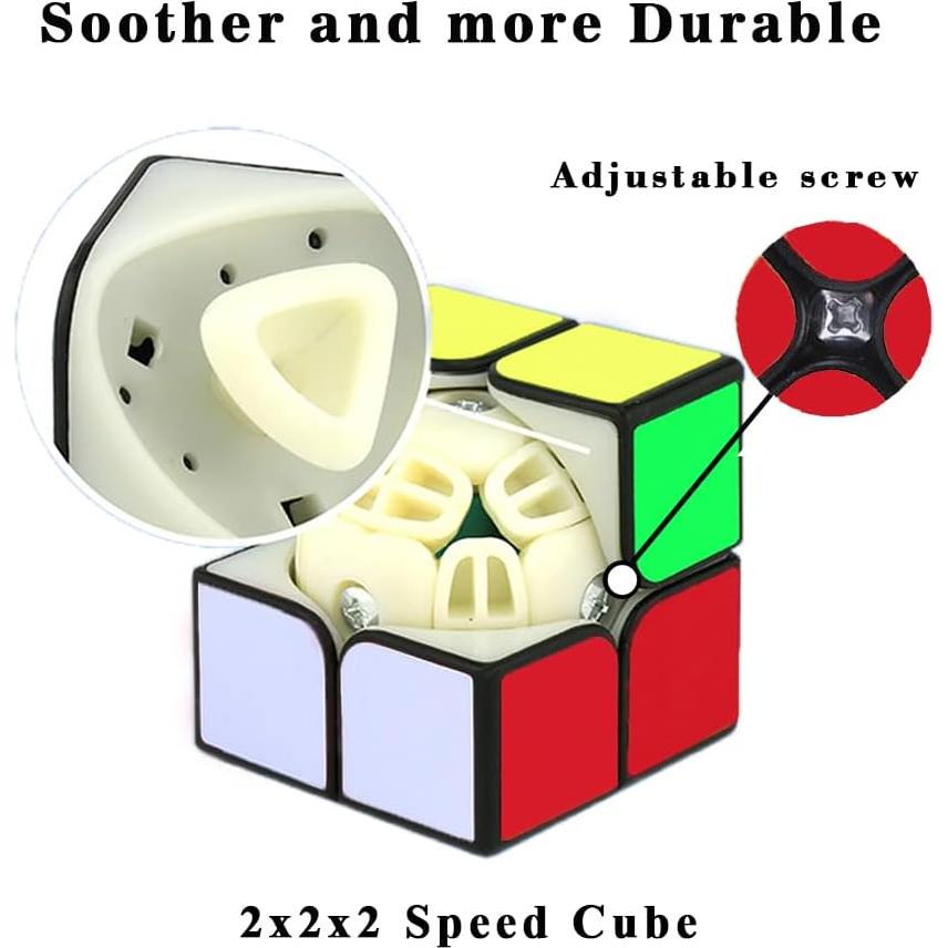 Cubo de Velocidad 2x2 Negro Jbpbslu - Rompecabezas Educativo