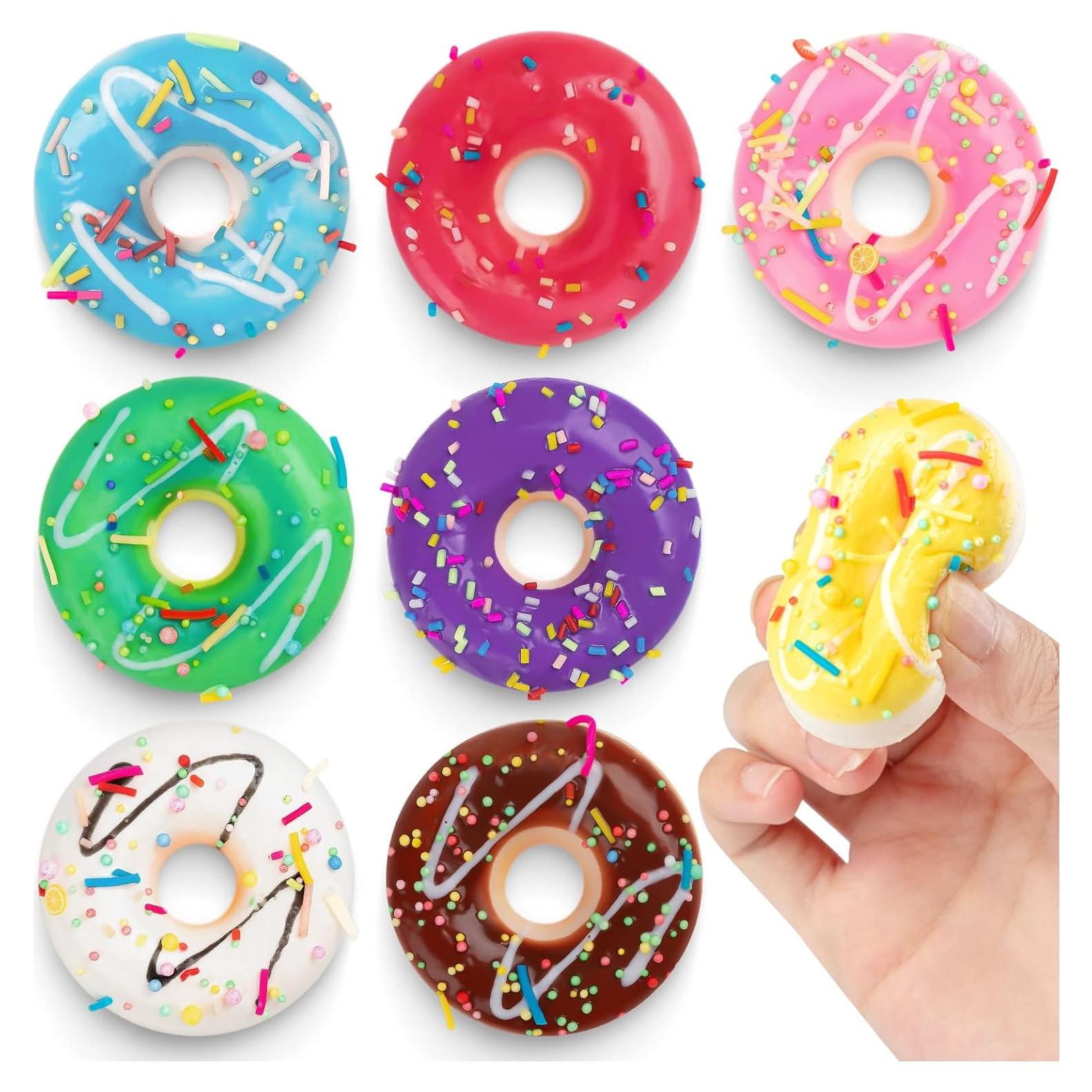 8 Piezas de Bolas de Estrés en Forma de Donut - MGZTTHW