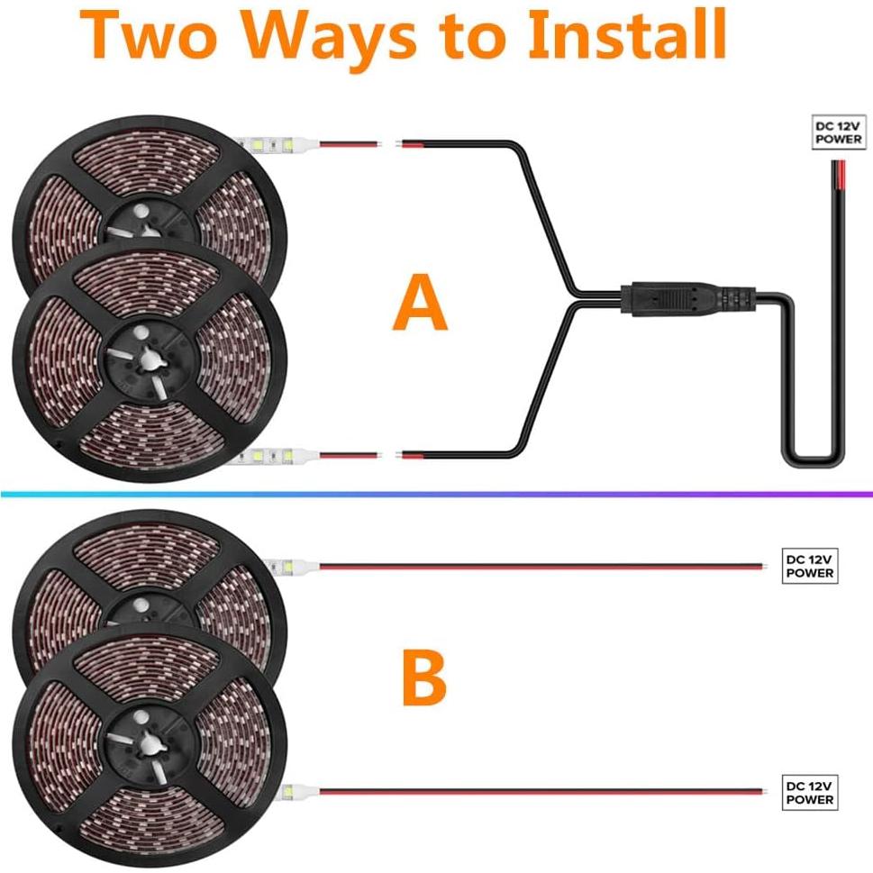 Luces de tira LED HOKIION 10m blancas impermeables para barcos