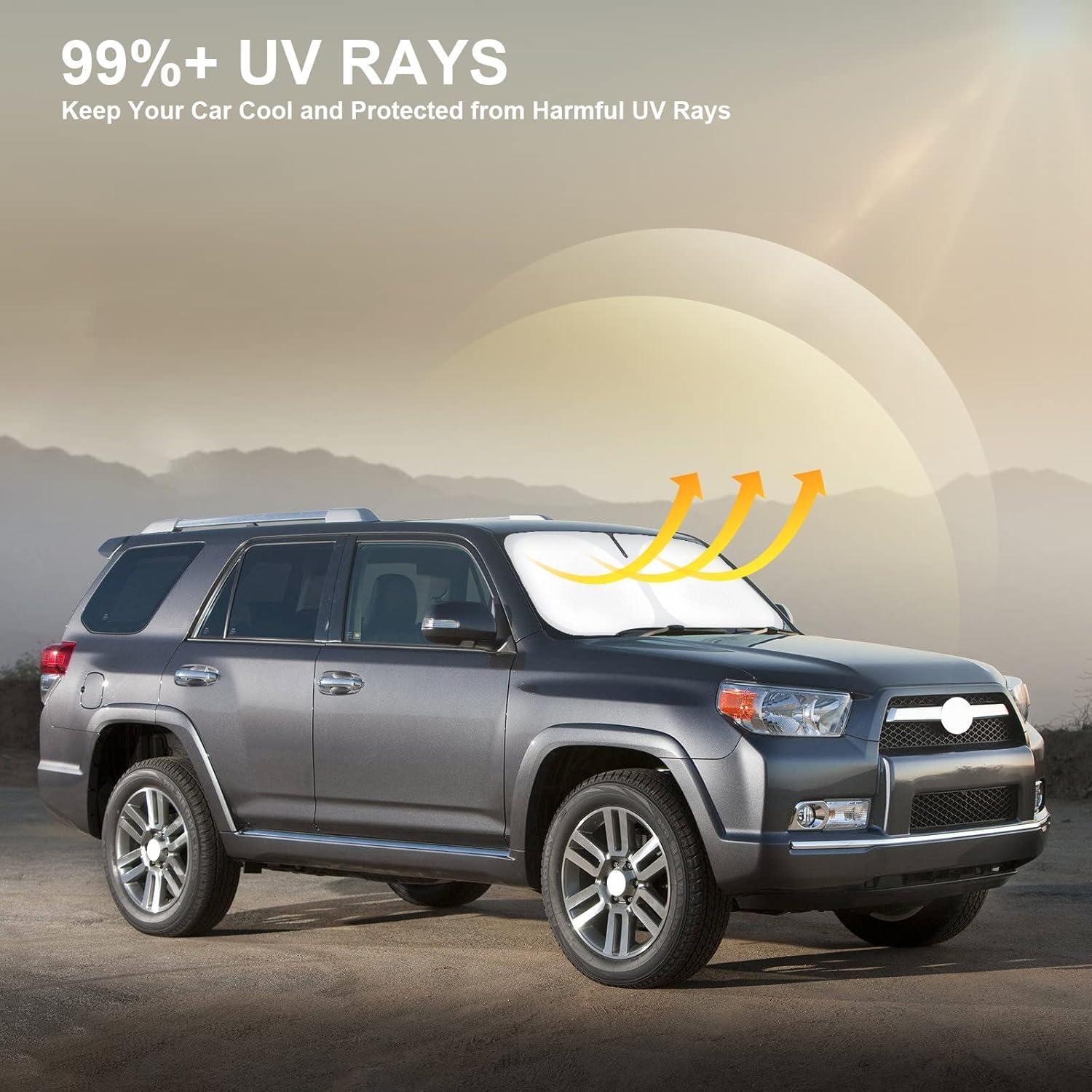 Protector Solar Plegable SHINEHOME para Parabrisas Toyota 4Runner 2010-2025