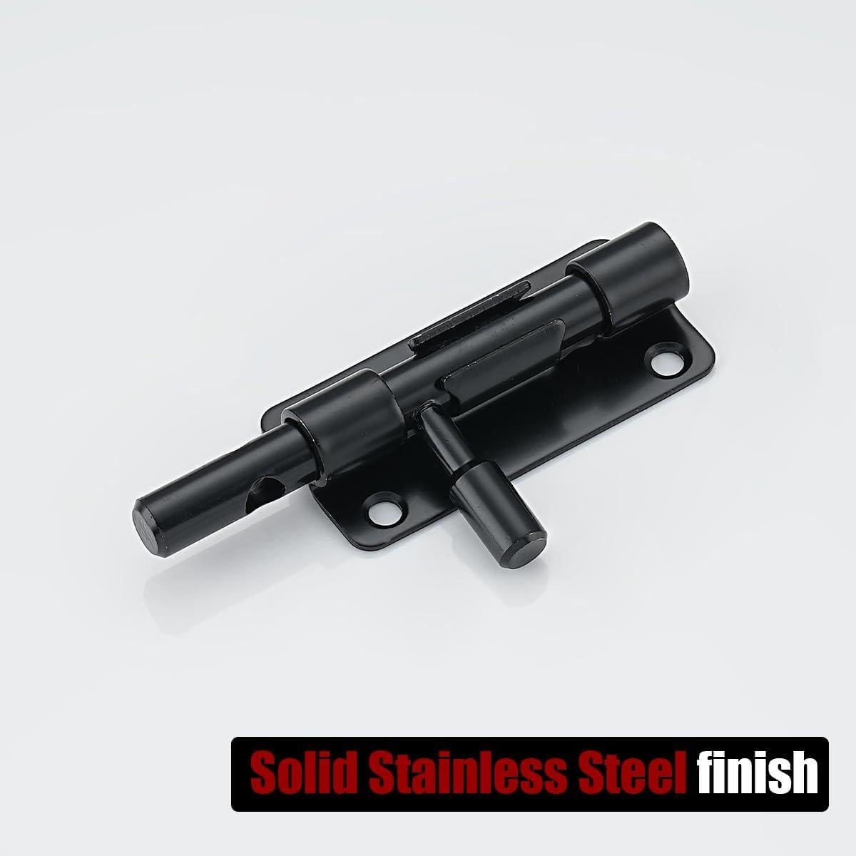 Cerrojo deslizante de seguridad JQK, acero inoxidable 304, 2 paquetes